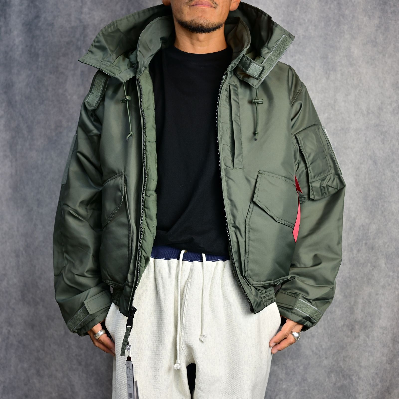 N.HOOLYWOOD - × ALPHA INDUSTRIES MILITARY BLOUSON (SAGE GREEN