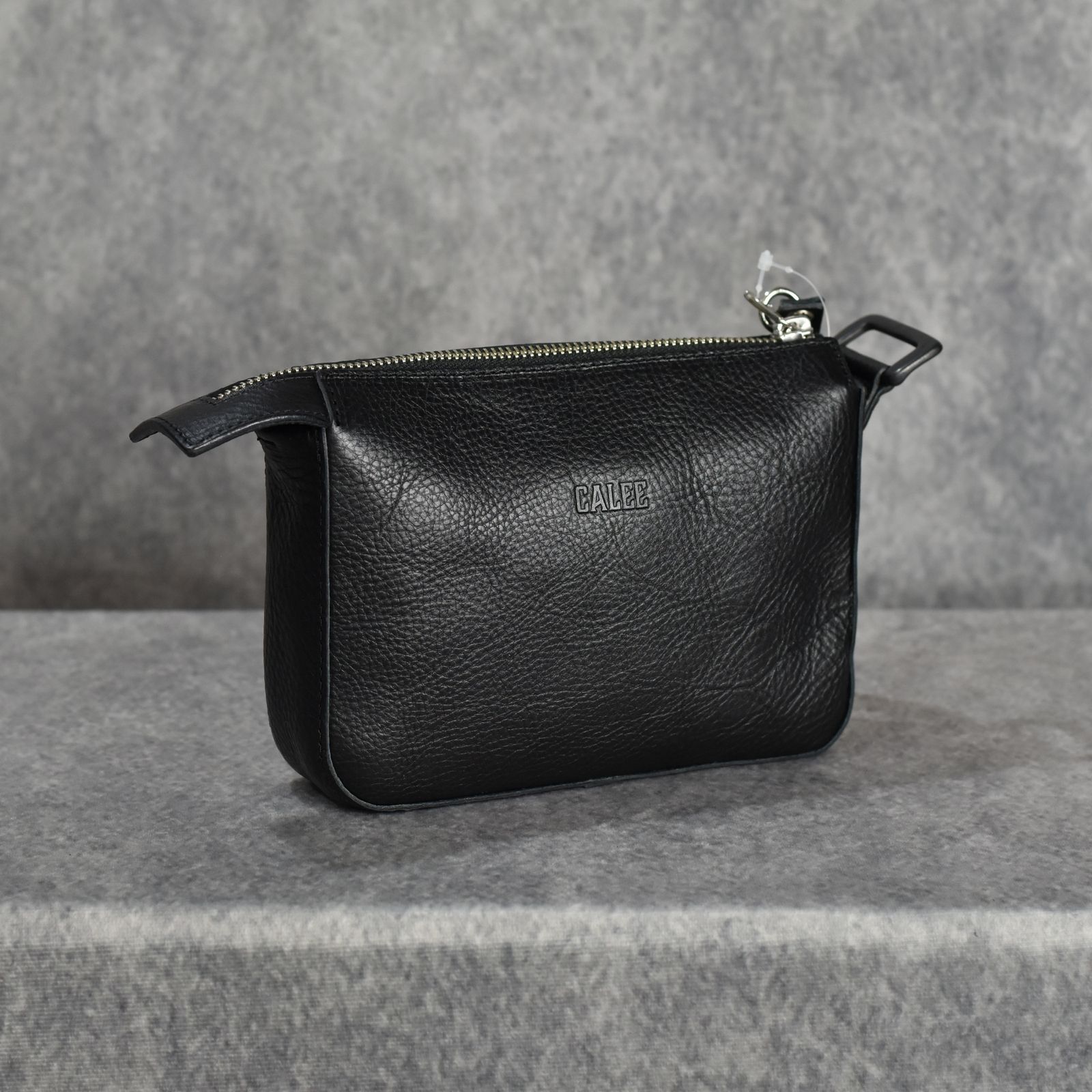 CALEE - STUDS LEATHER MULTI POUCH (BLACK) / スタッズ レザー マルチ