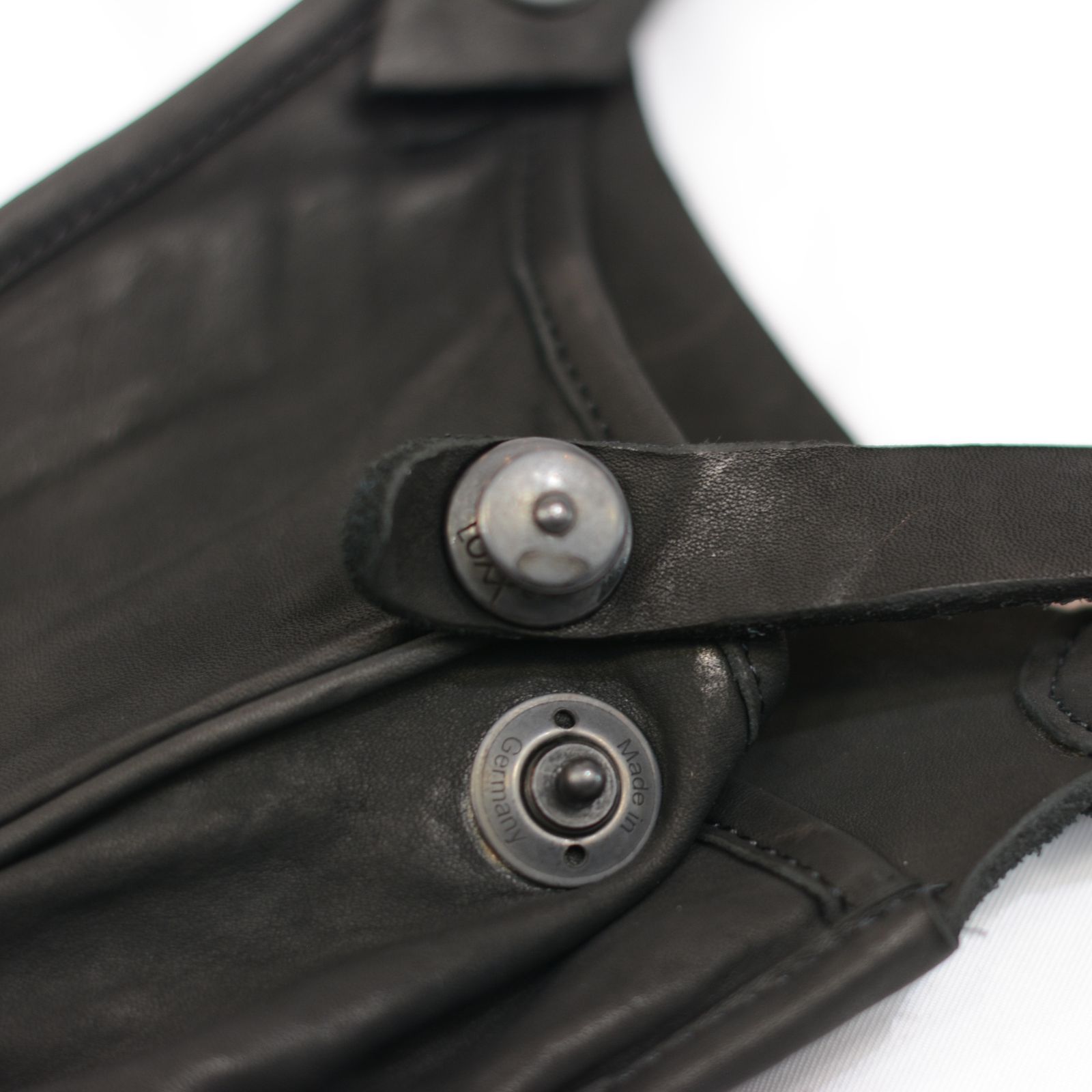 ISAMU KATAYAMA BACKLASH - ダブルショルダーレザー製品染め ウエスト