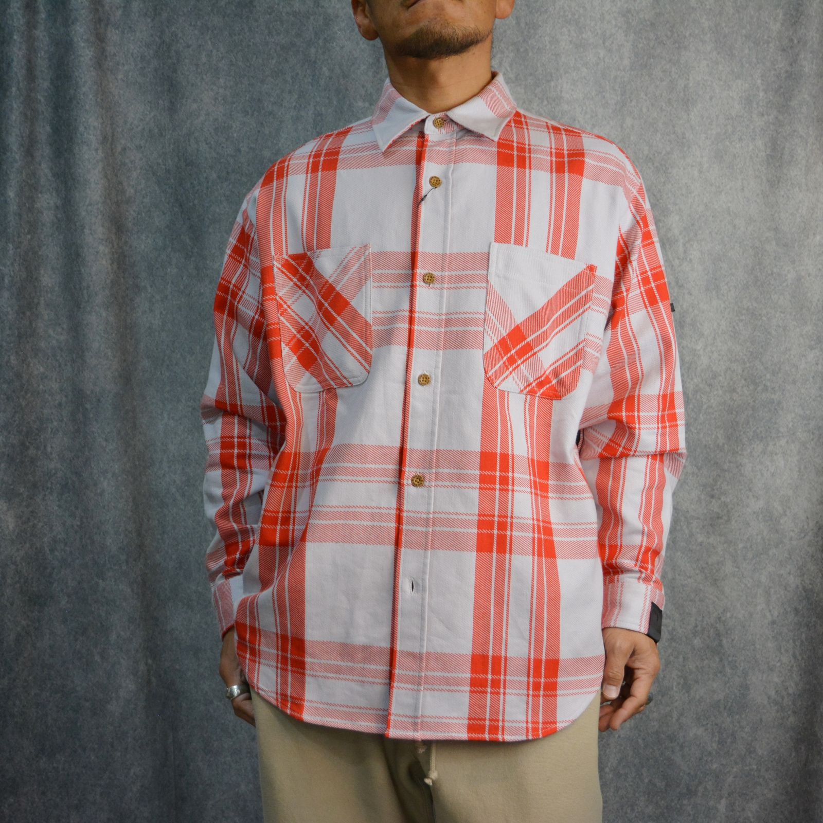 N.HOOLYWOOD - BIG MAC SHIRT （GRY CHECK） / チェックシャツ