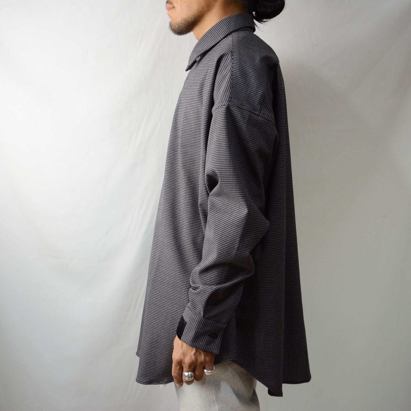 N.HOOLYWOOD - DRESS SHIRT （BLACK） / ドレスシャツ（ブラック