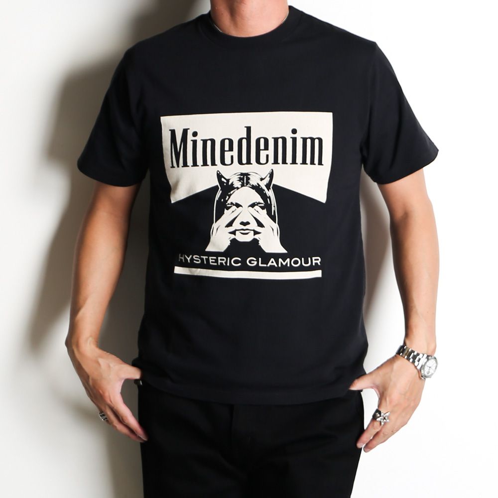 MINEDENIM - HYSTERIC GLAMOUR × MINEDENIM / Graphic T-Shirts - BLK