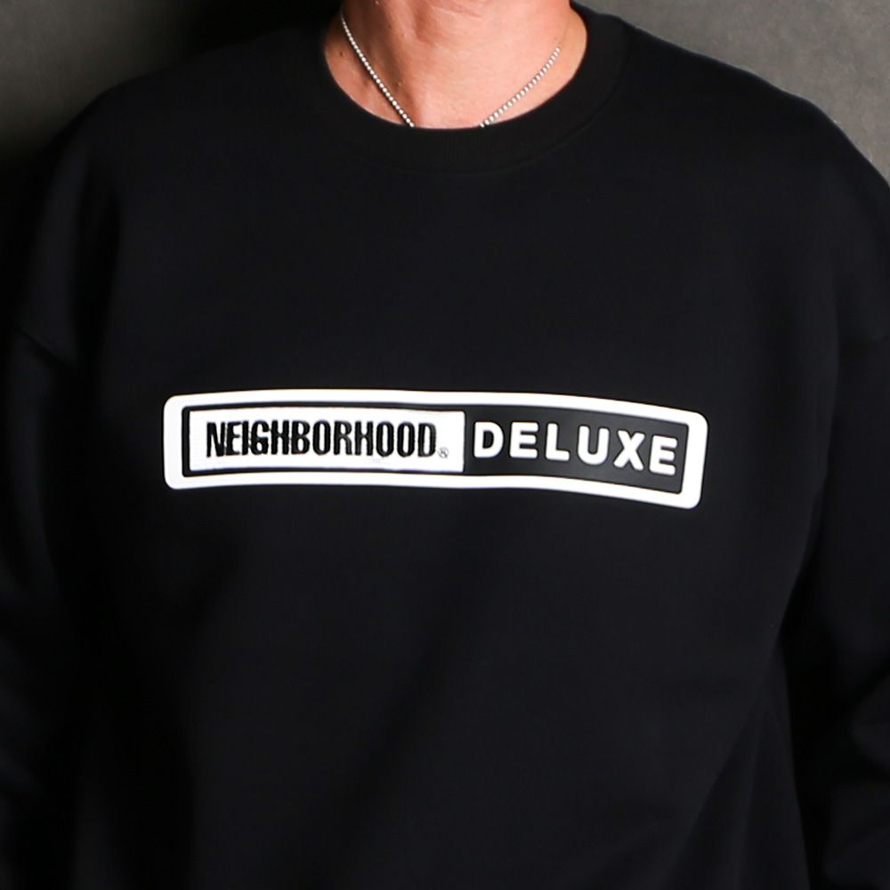 DELUXE - NEIGHBORHOOD × DELUXE CREW - BLACK / 23ADNH2005