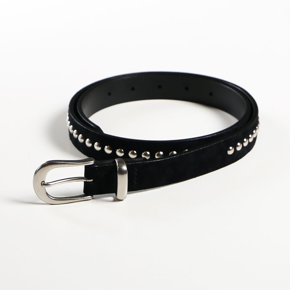 MINEDENIM - Suede Leather Studs Belt / LBT-002 | chemical conbination