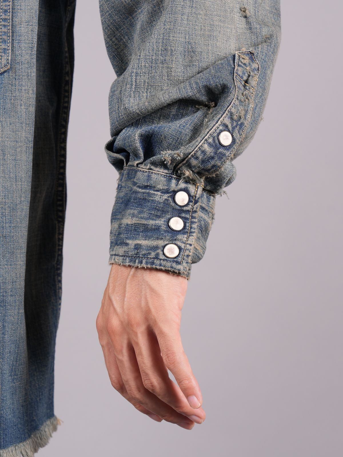 SAINT M×××××× - SM-A23-0000-015 / DENIM SHIRT / デニムシャツ