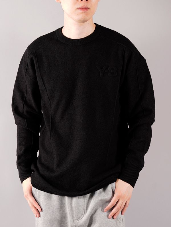 Y-3 - ラスト1点 / M CLASSIC MERINO BLEND KNITTED CREW SWEATER