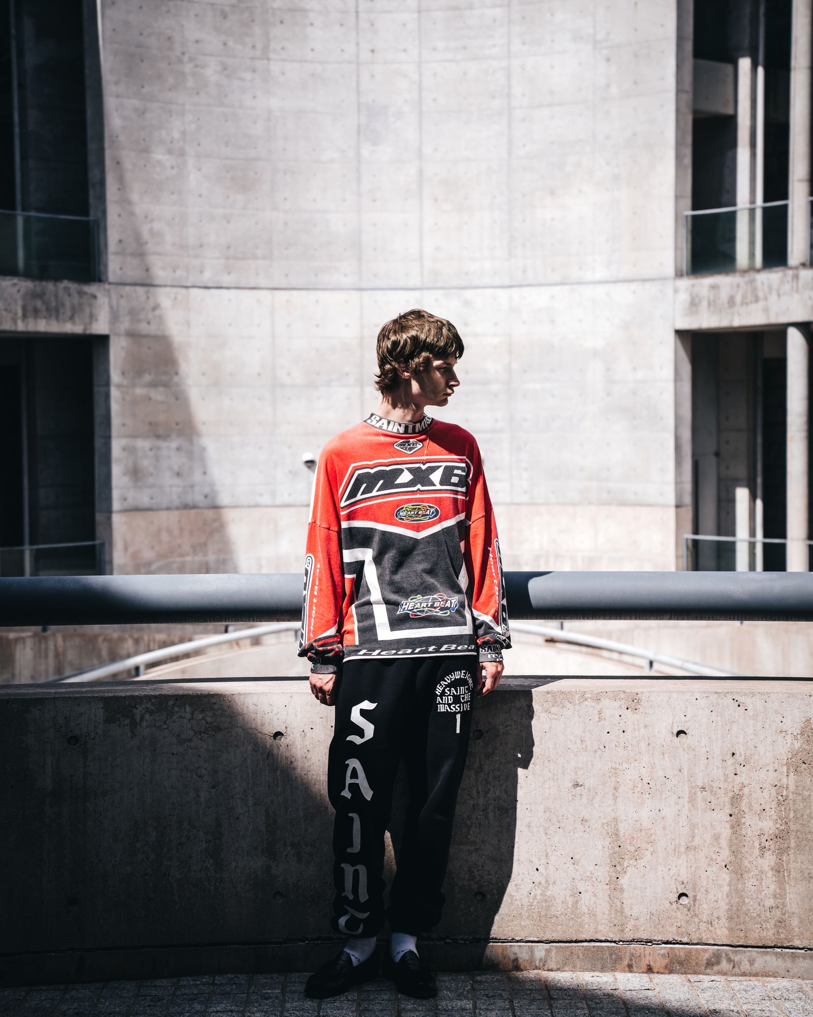 SAINT M×××××× - SM-YS1-0000-019 / LS TEE / MX6 / RED / ロンT