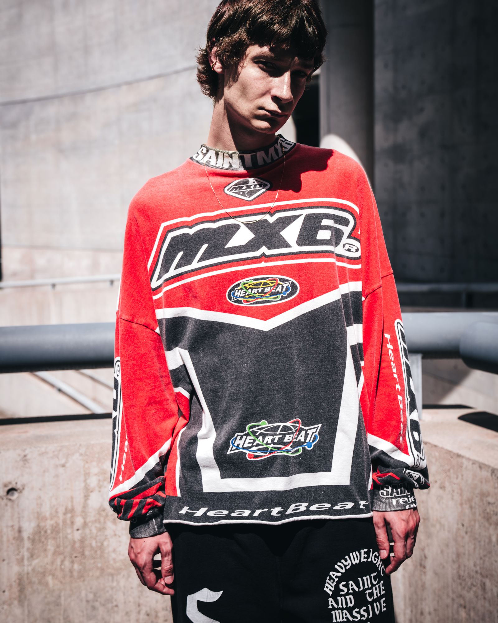 SAINT M×××××× - SM-YS1-0000-019 / LS TEE / MX6 / RED / ロンT