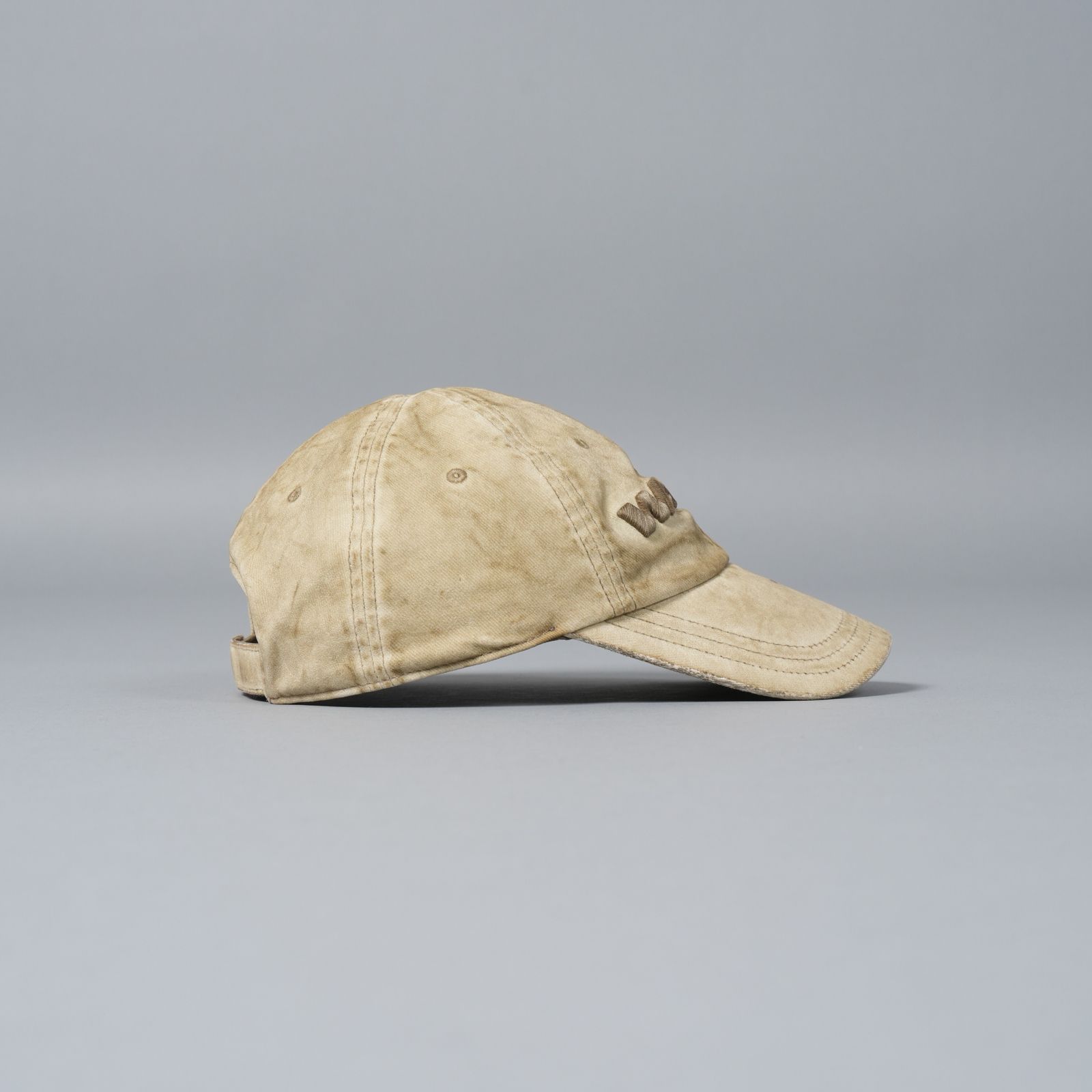 alexander wang - BASEBALL CAP WEATHERED FLOCK / 3Dロゴ刺繍