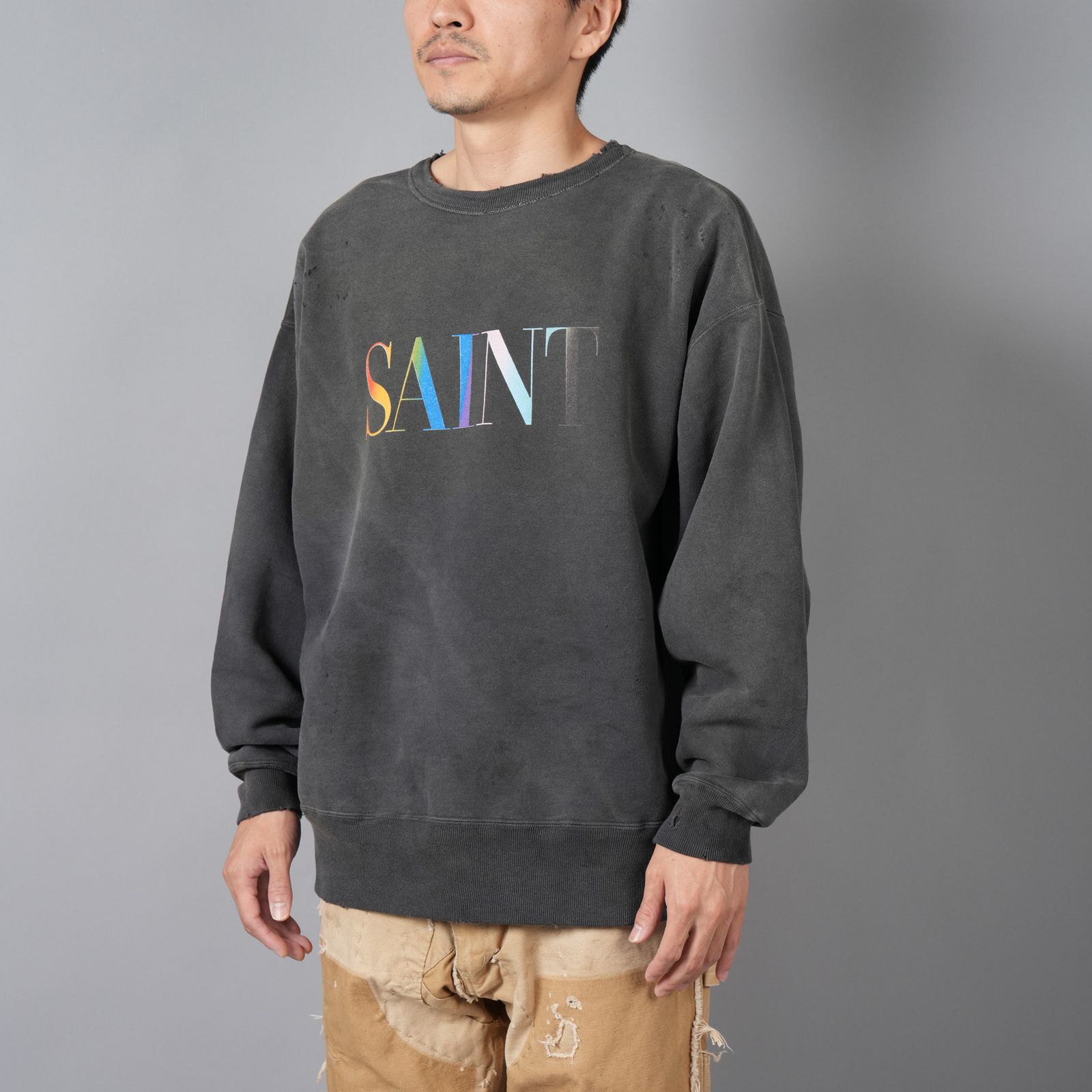 SAINT M×××××× - 【ラスト1点】SM-YS1-0000-030 / CREW SWT / RAINBOW