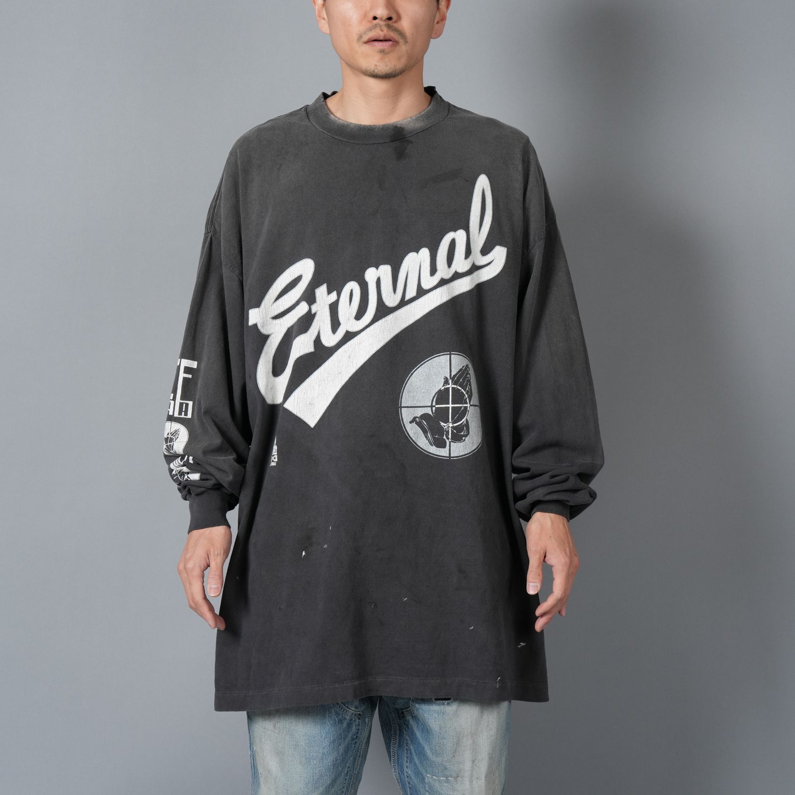 SAINT M×××××× - 【ラスト1点】【コラボ】SM-HR8-0000-C02 / FG_LS TEE