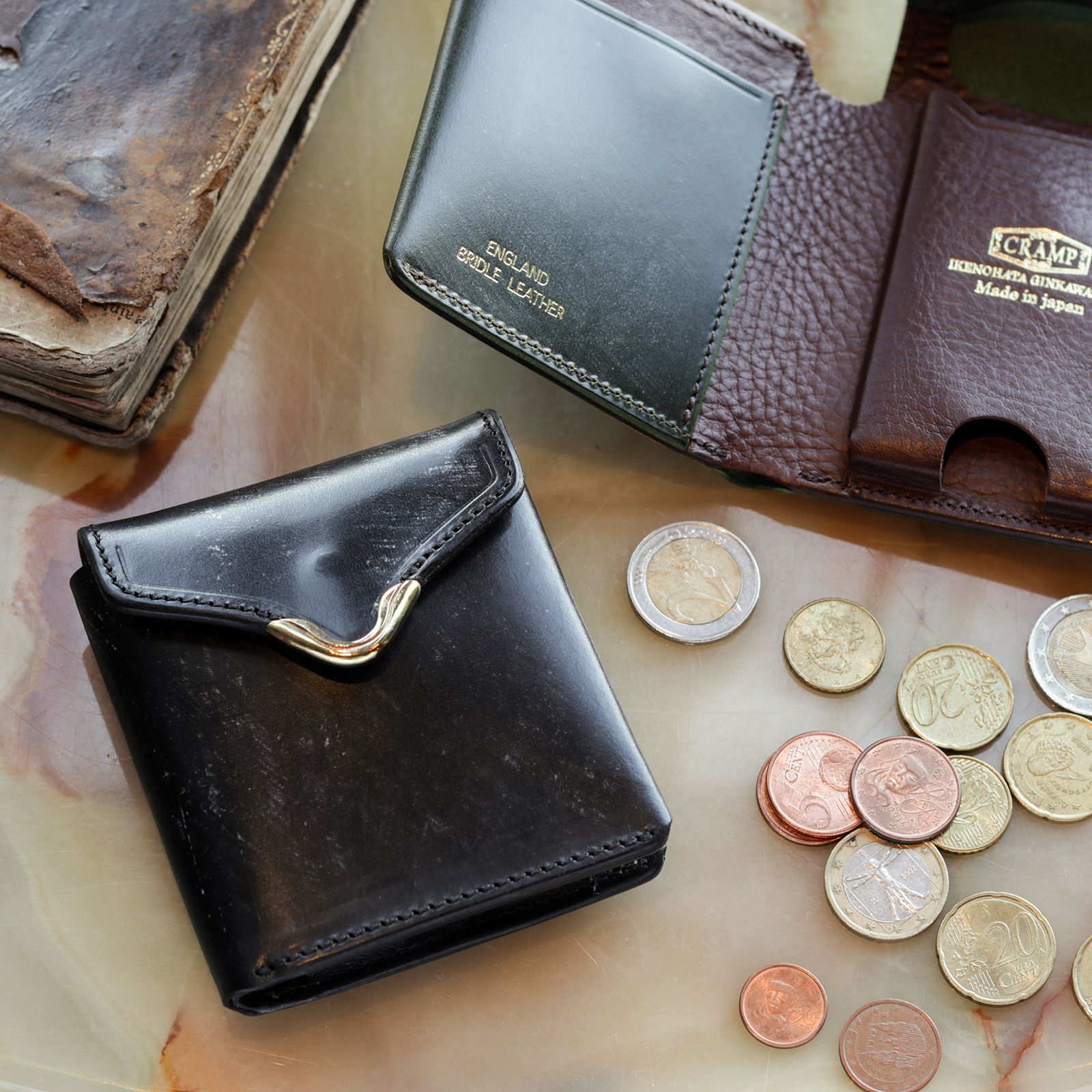 池之端銀革店 - 【Cramp】ギャルソンスリムウォレット UKブライドル