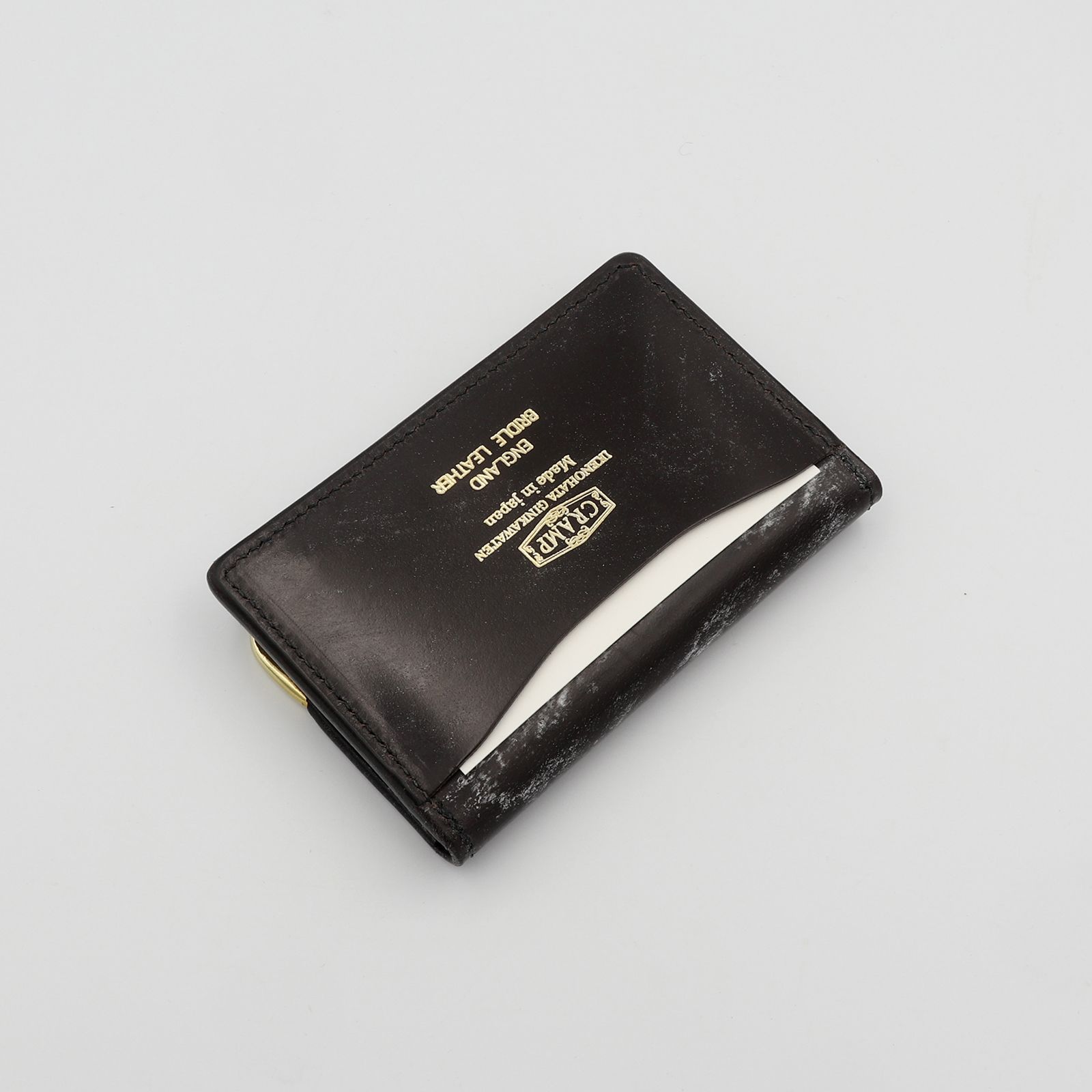 池之端銀革店 - 【Cramp】カードケース UKブライドルレザー 名刺入れ