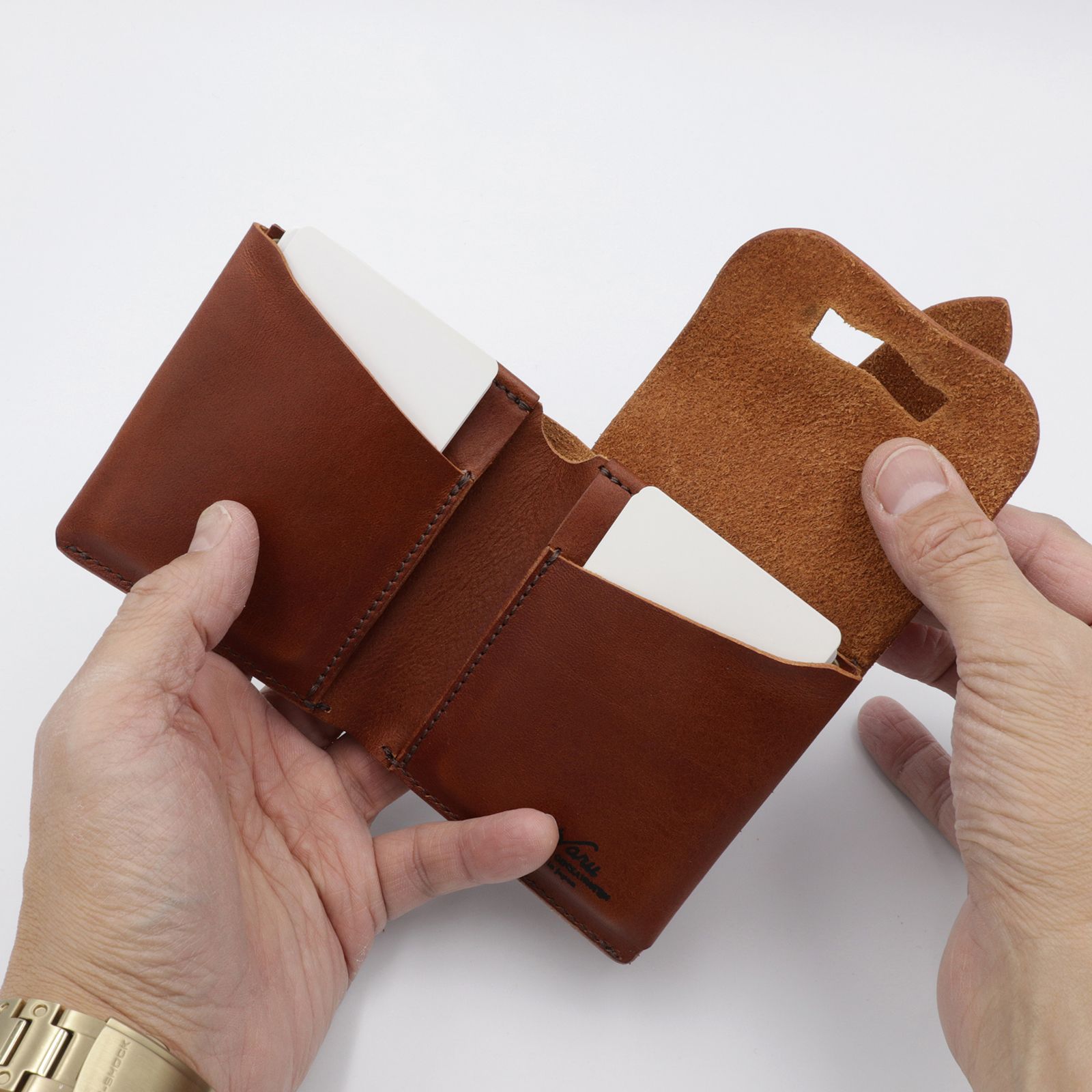 池之端銀革店 - 【Haru】イタリアンレザー ギャルソンコンパクト