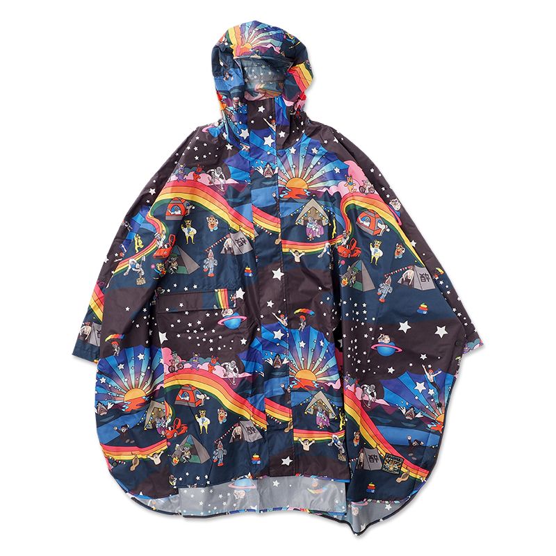 PUNK DRUNKERS - [丘キャンパーズ×kiu]夢の村レインポンチョ | DOLL