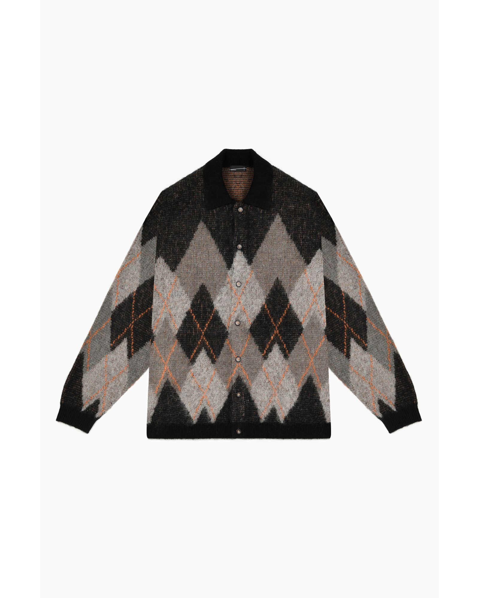 LAD MUSICIAN - Argyle Knit Shirt | fakejam