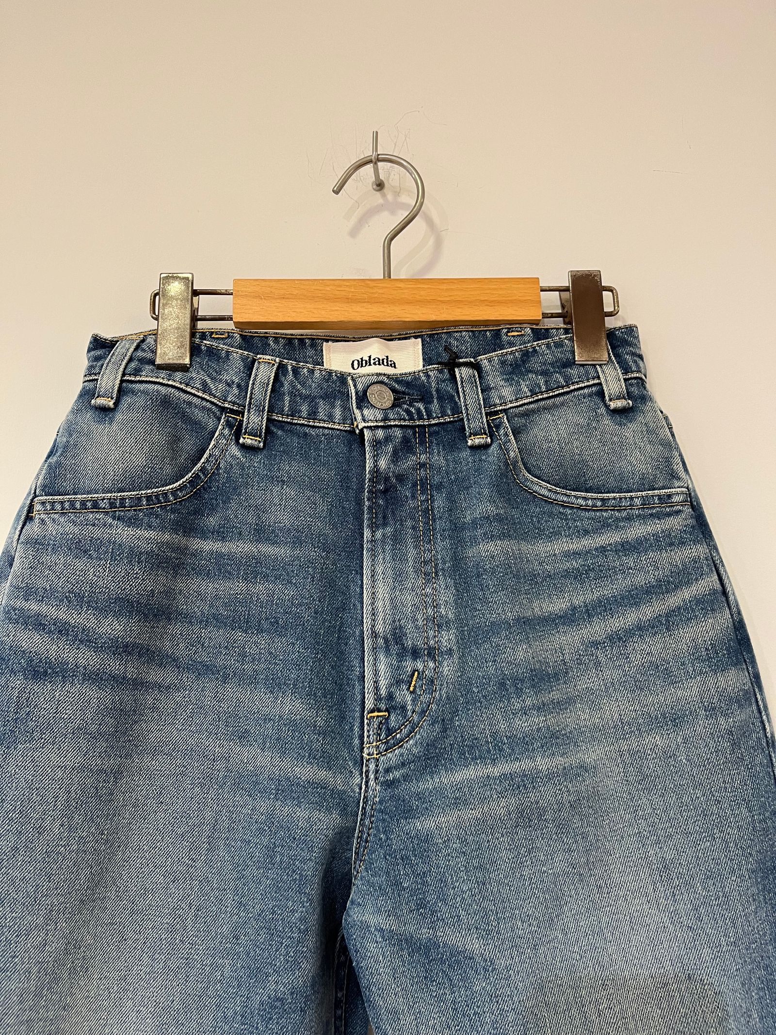 oblada - HIGH WAIST CUT OFF / ハイウェストカットオフデニム