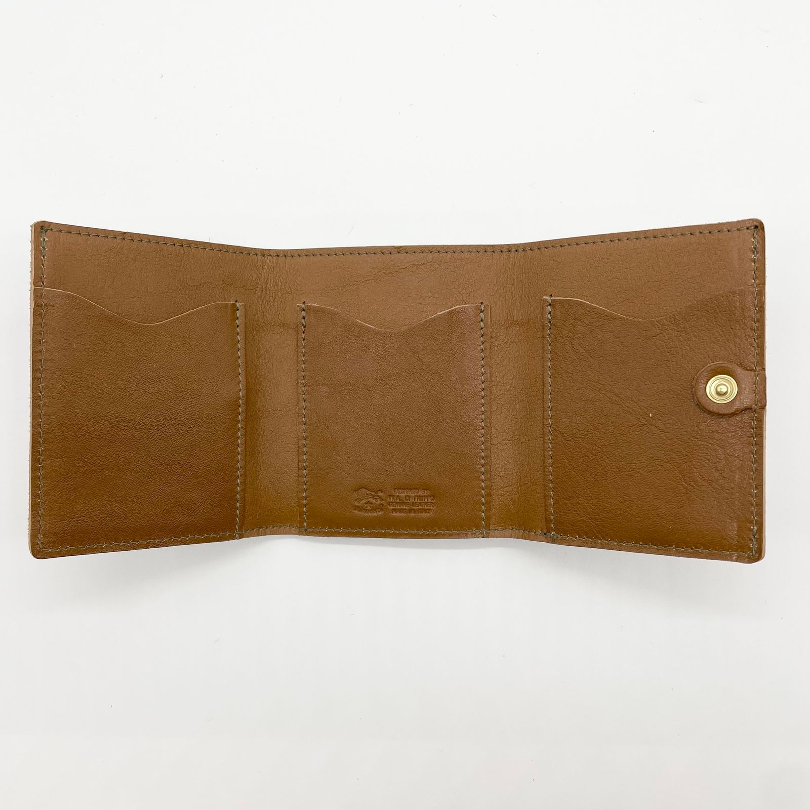 IL BISONTE - トリフォルドウォレット/三つ折り財布/オリーブ