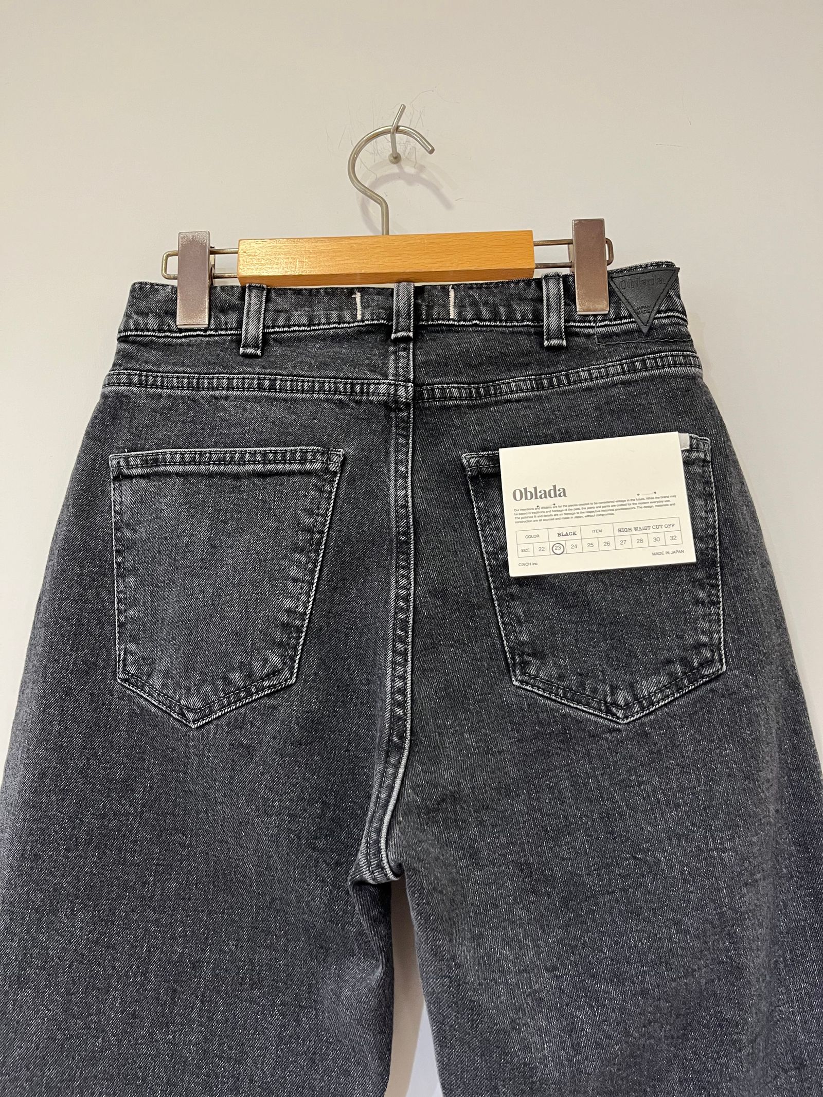 oblada - HIGH WAIST CUT OFF / ハイウェストカットオフデニム