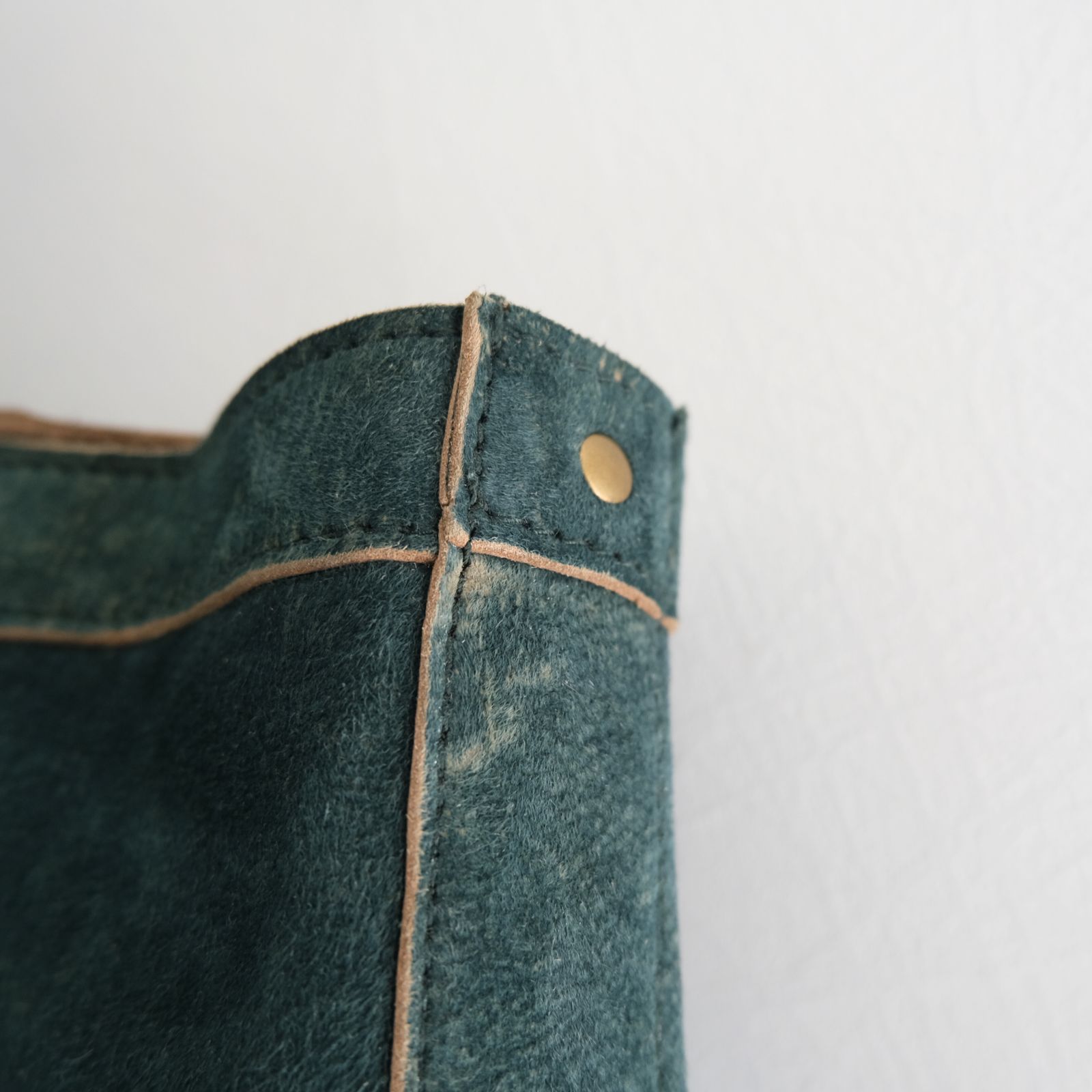 SEVEN BY SEVEN - LEATHER TOTE BAG ‐Goat suede Antique finish