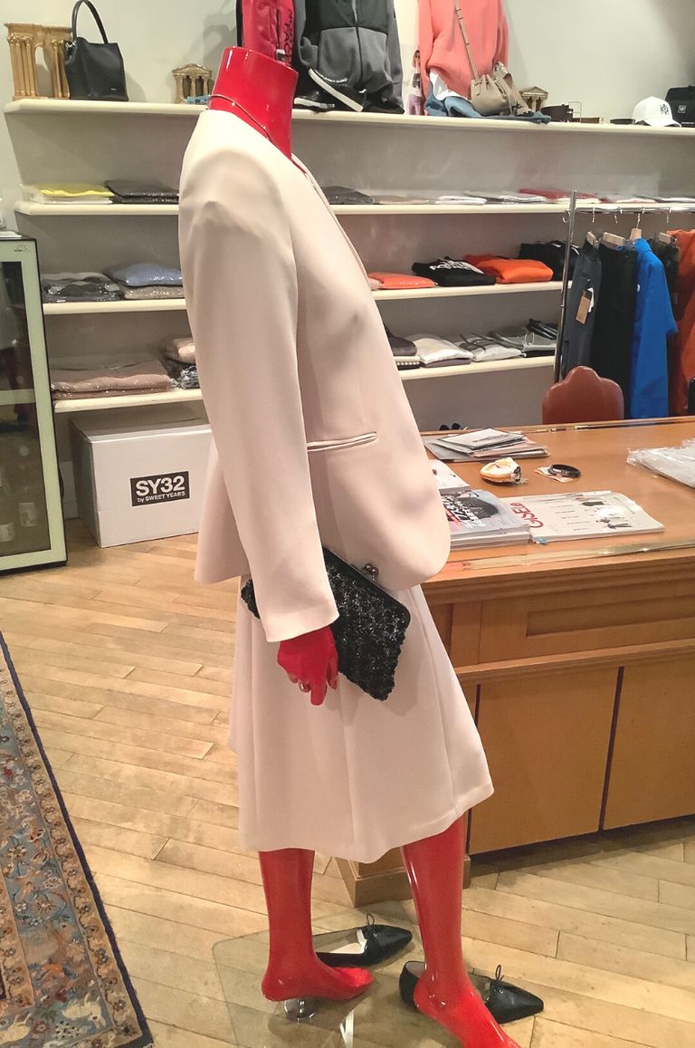 Theory - Classic Crepe Lindrayia B / ノーカラージャケット | LA FEMME