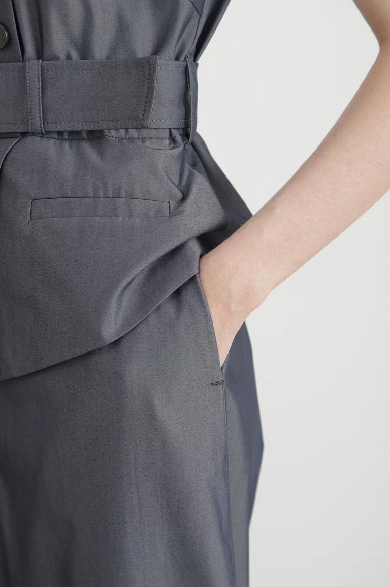 PINKY&DIANNE - 【大人百花コラボ】 ジャンプスーツ (グレー) / 綿