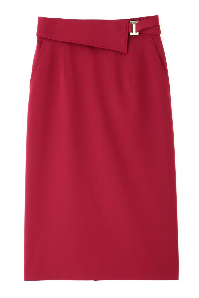 PINKY&DIANNE - メタルプレートタイトスカート (レッド