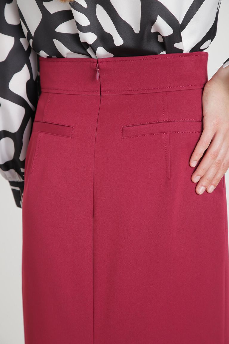 PINKY&DIANNE - メタルプレートタイトスカート (レッド