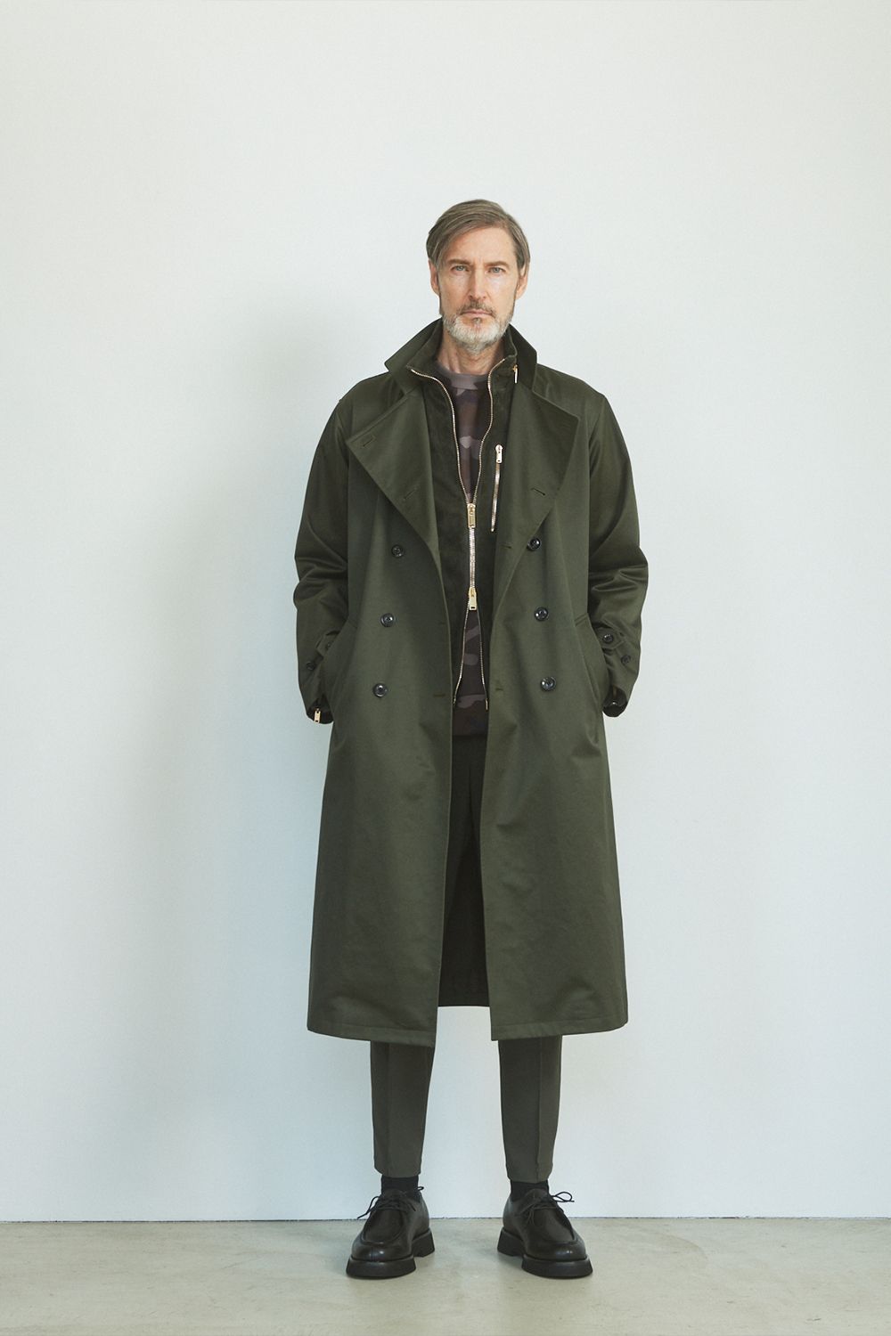 junhashimoto - STAND COLLAR TRENCH COAT / スタンドカラー トレンチ