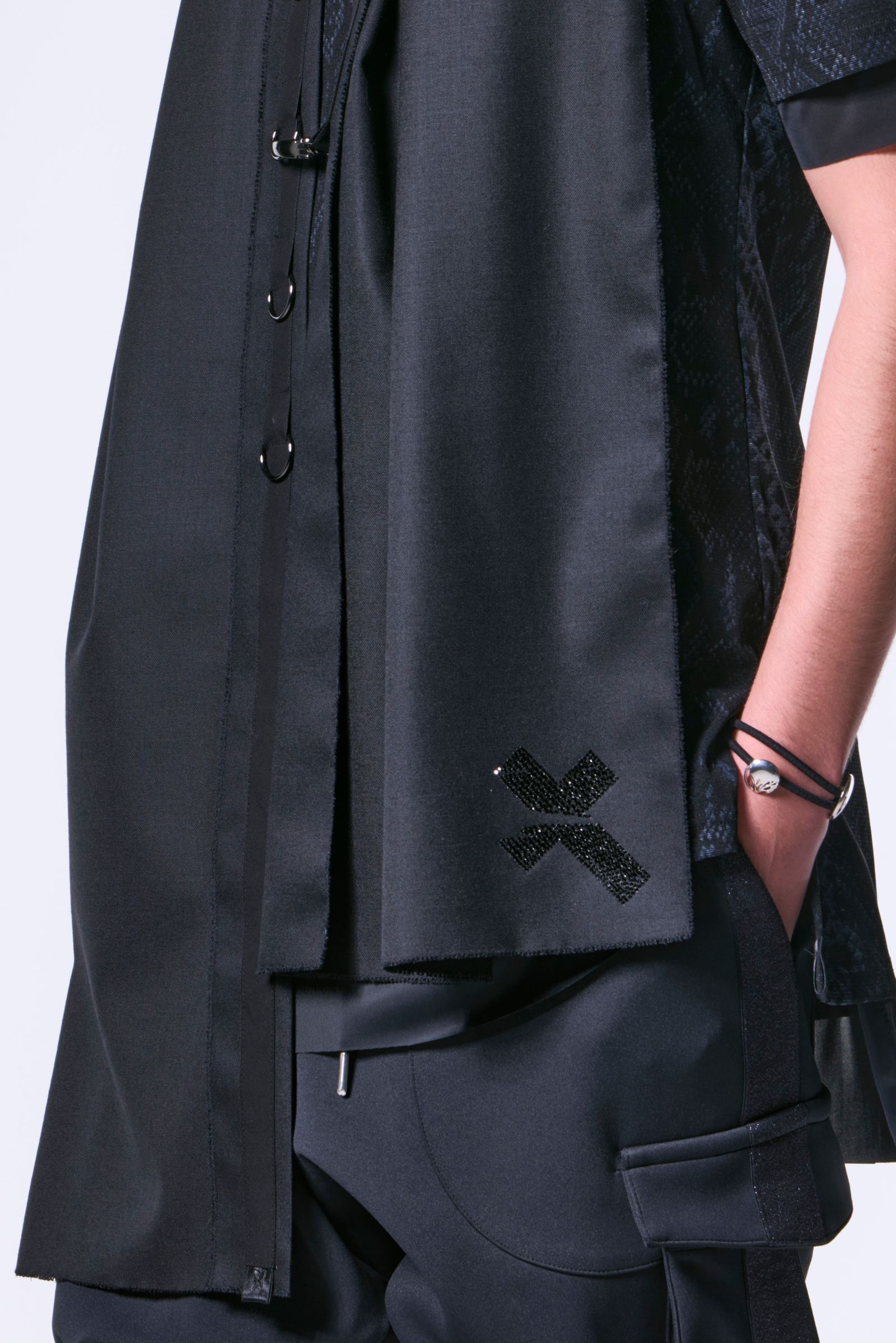 kiryuyrik - 72Saxony Hip Hung Muffler / サキソニーウール ヒップ