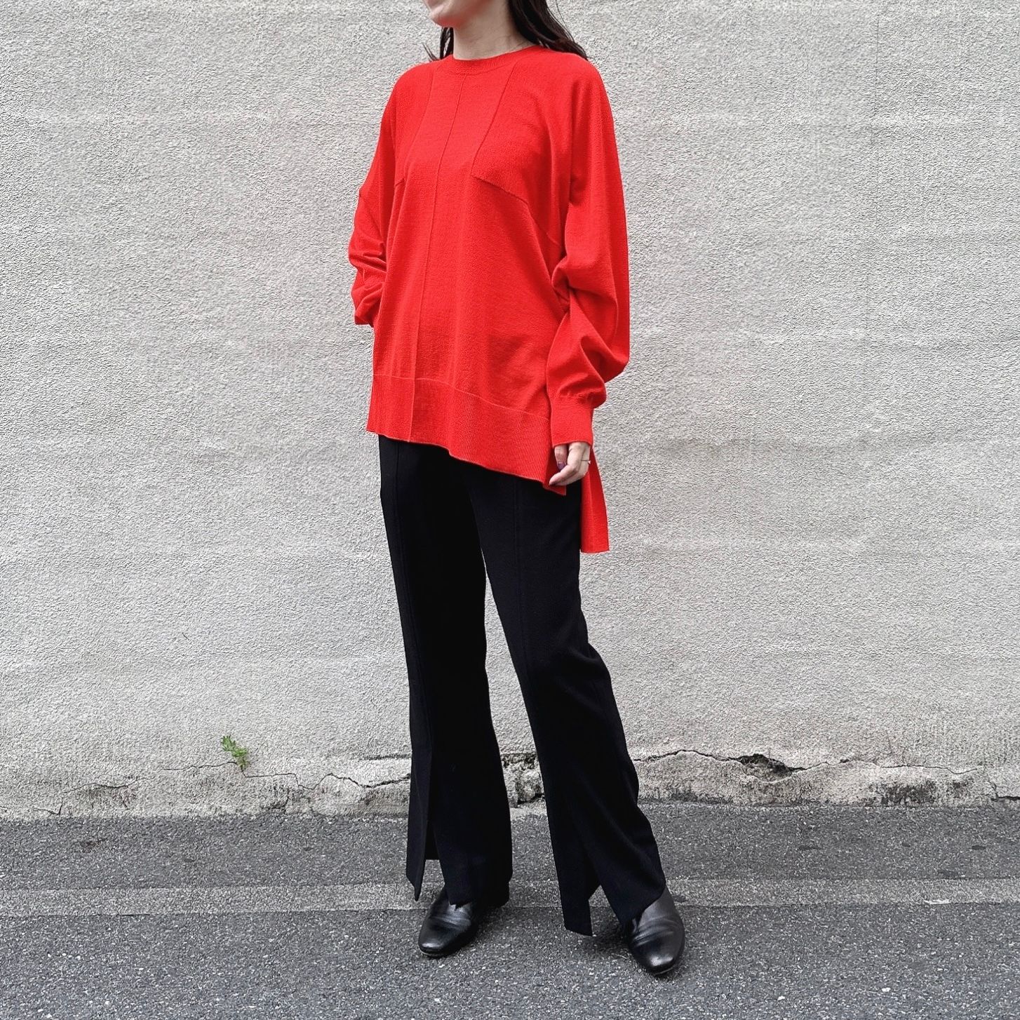 ENFOLD - WIDE-BOX PULLOVER / レディース / プルオーバー クルー