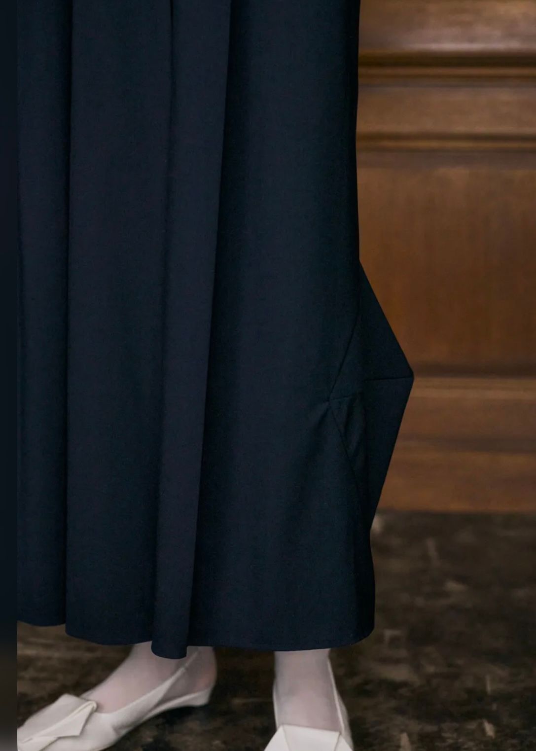 ENFOLD - TUCK JUMPER-SKIRT / スカート / Dネイビー / 2025AW new