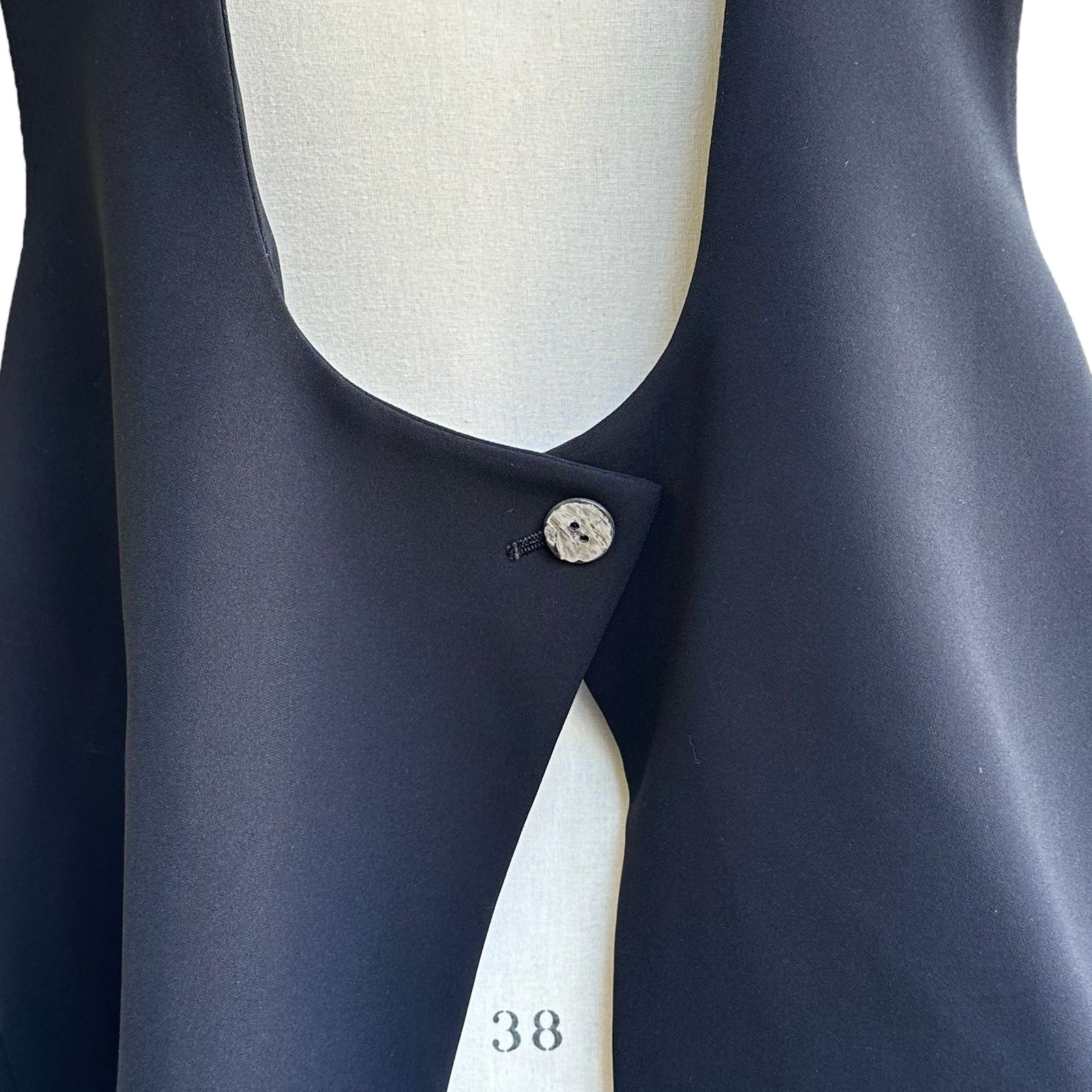 ENFOLD - PLEATS TWO-WAY VEST / プリーツ ベスト / 2way / ブラック