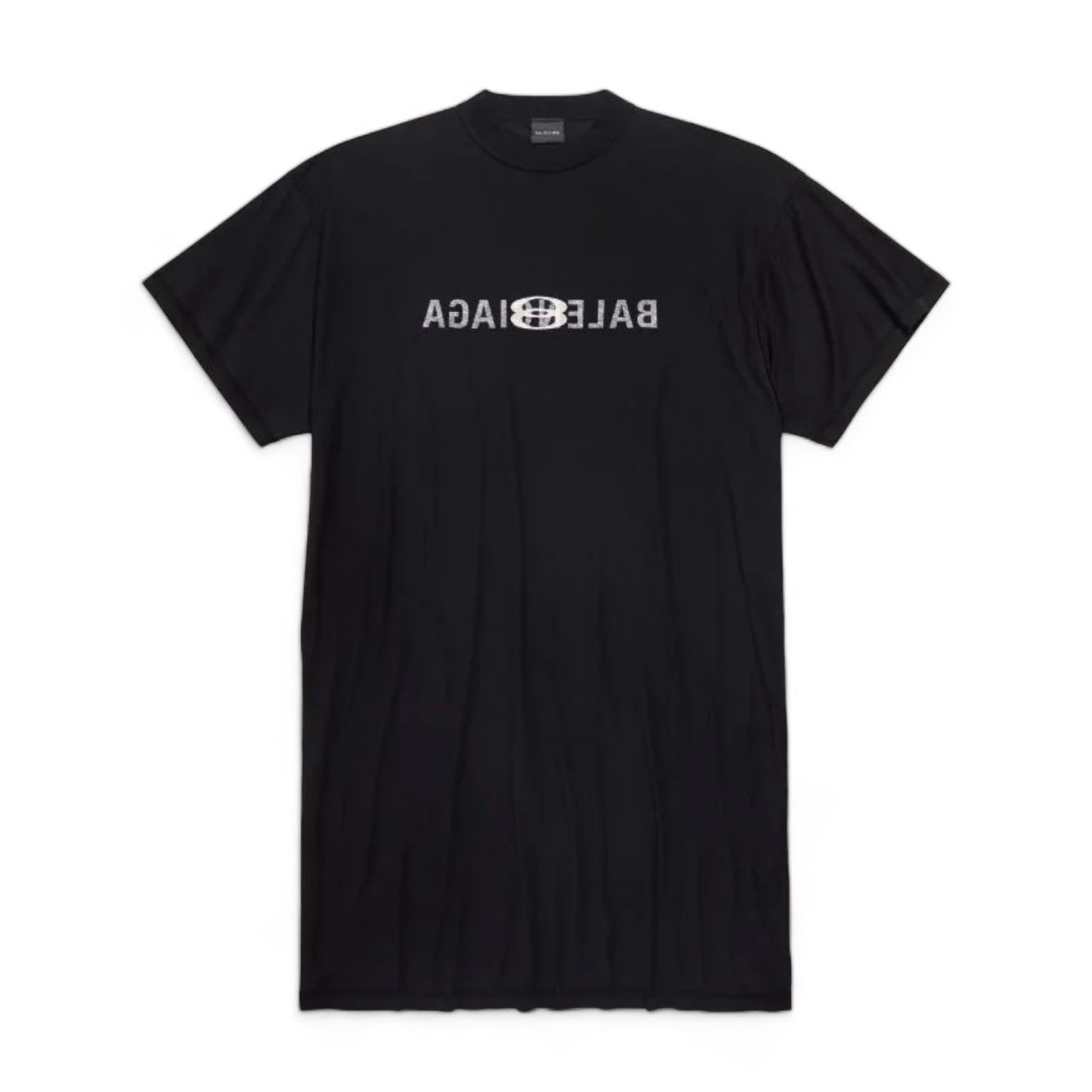 BALENCIAGA - ミラーロゴ Tシャツワンピース / デイドレス / ブラック