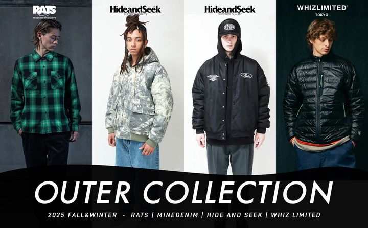 HIDE AND SEEK - 【ラスト1点】Camo Zip Hooded Jacket (BLACK CAMO