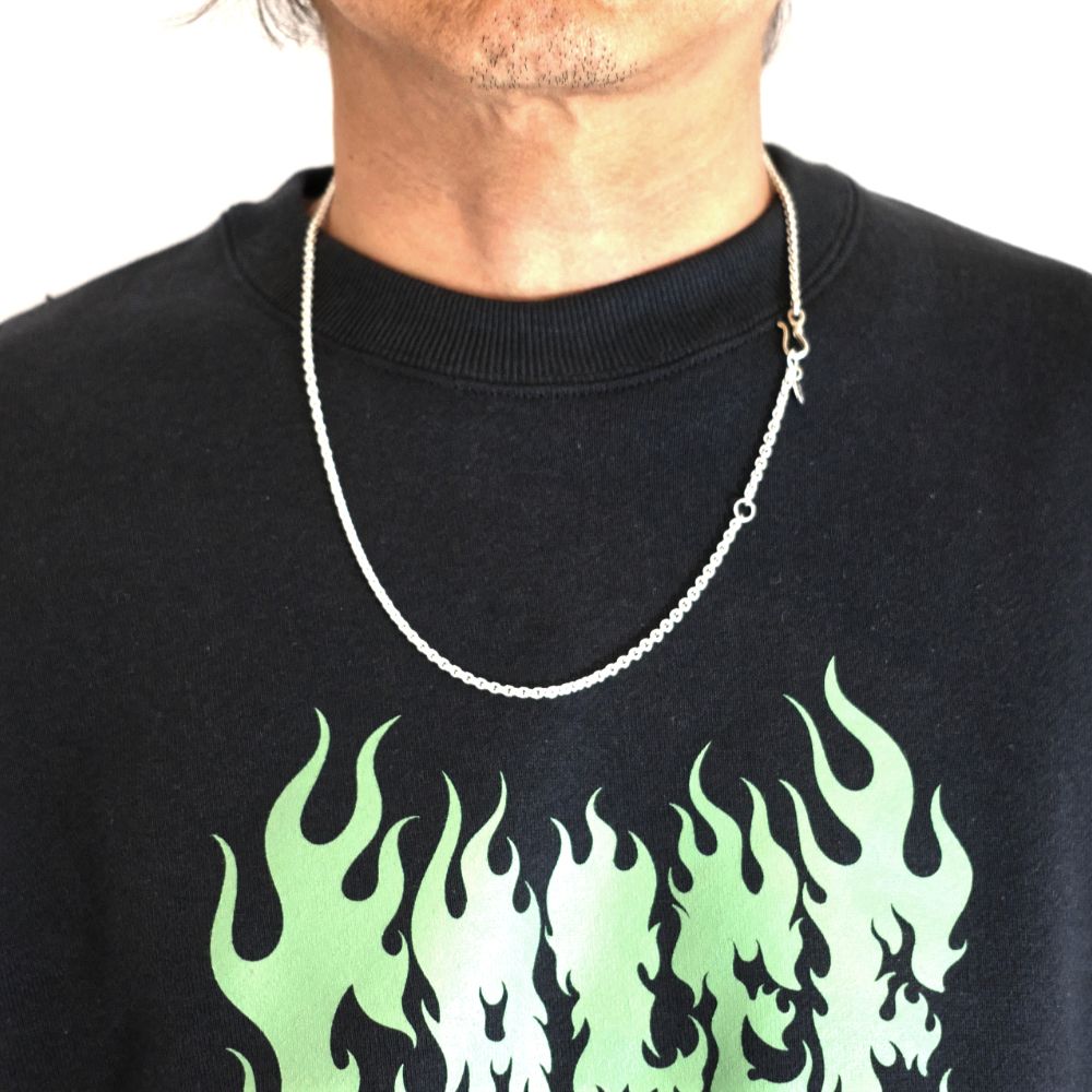 CALEE - SILVER NECKLACE CHAIN (SILVER) / シルバー チェーン