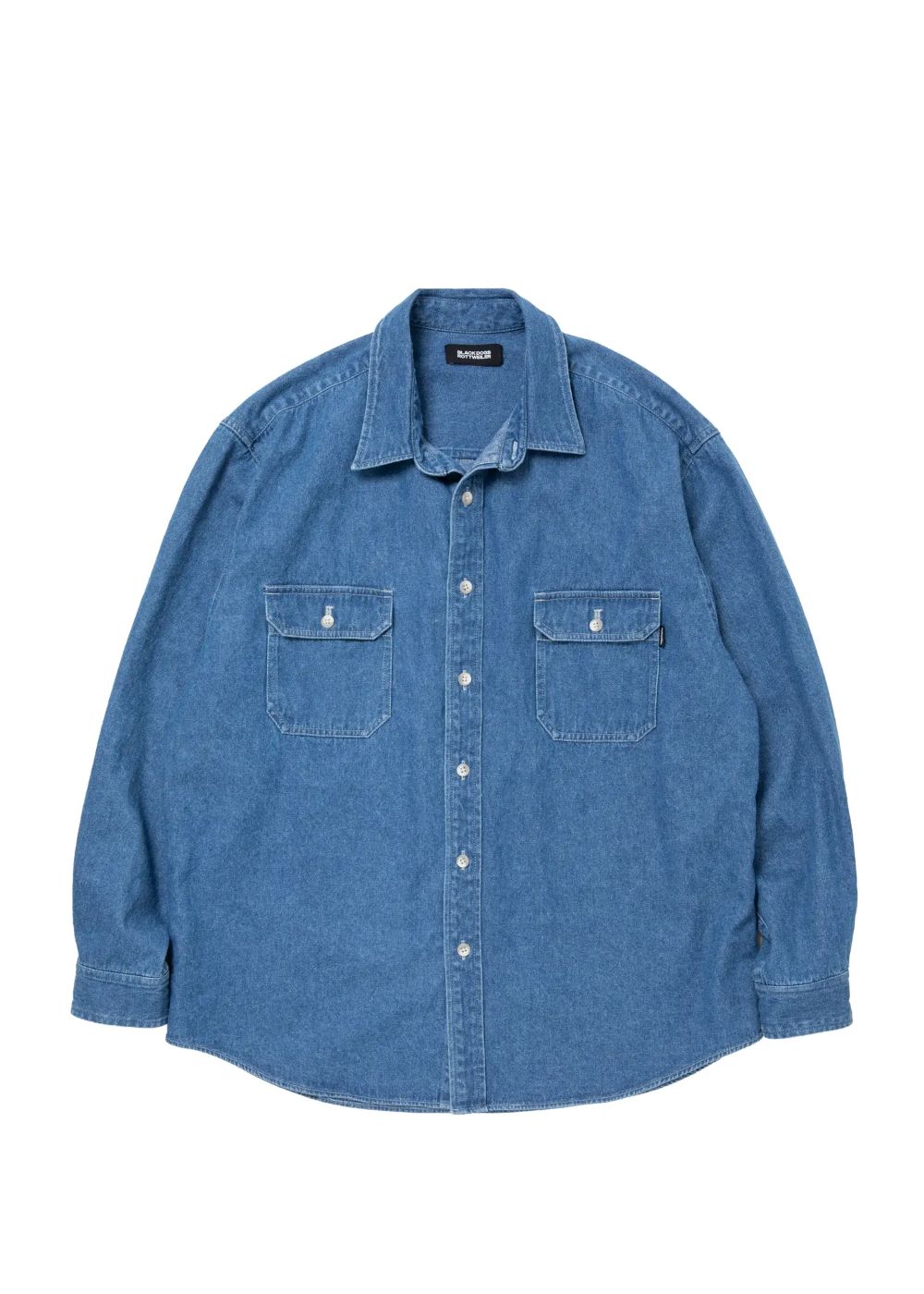 ROTTWEILER - R9 WASHED DENIM SHIRT (INDIGO) / デニム シャツ | LOOPHOLE