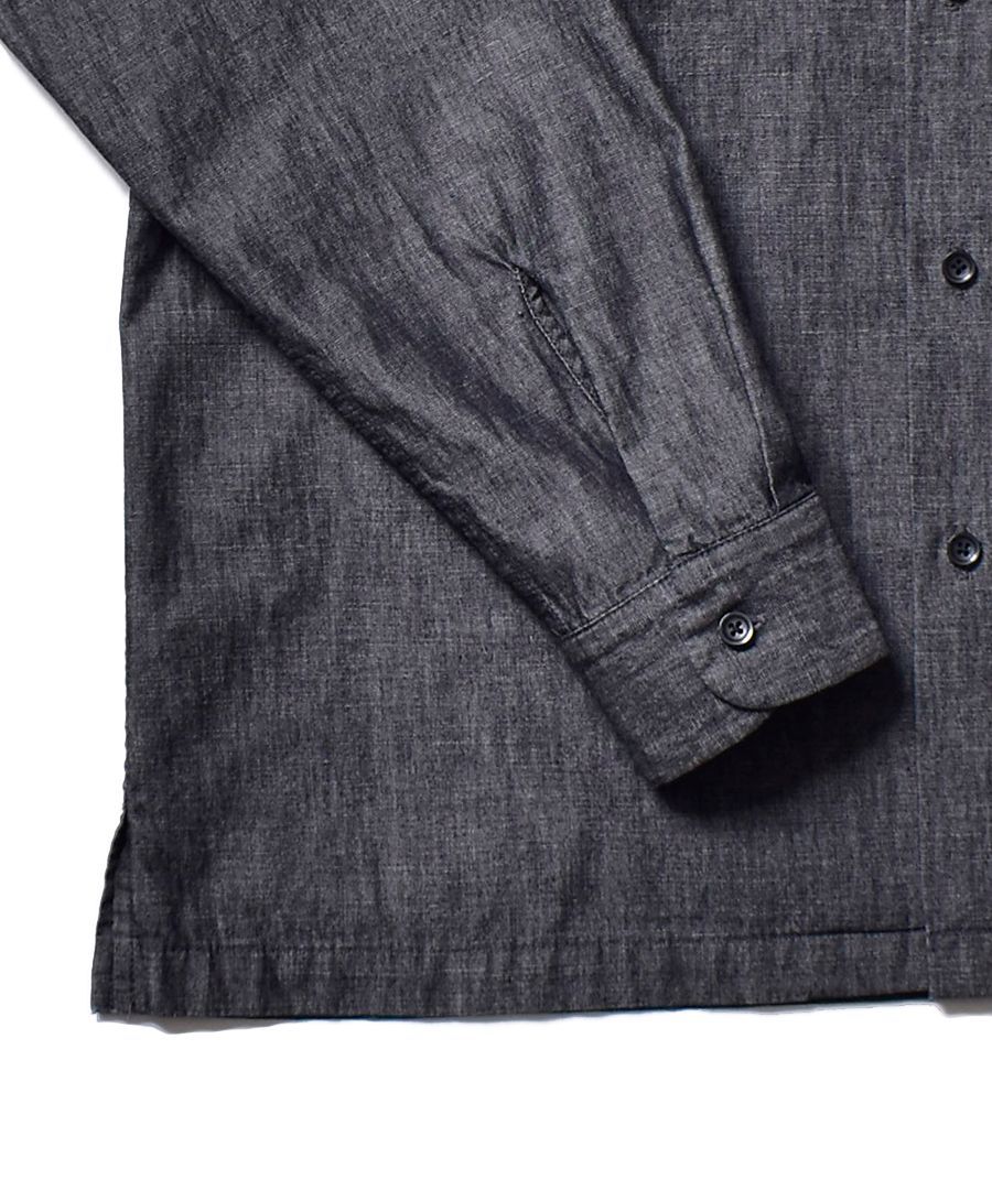 MINEDENIM - Chambray Open Collar L/S SH (CGR) / シャンブレー