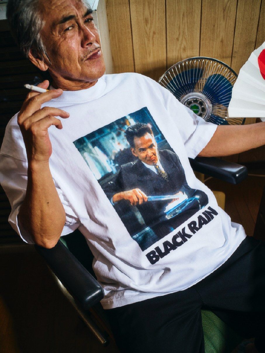 BUENA VISTA - Black rain tee uno (WHITE) / ×ブラックレイン コラボ