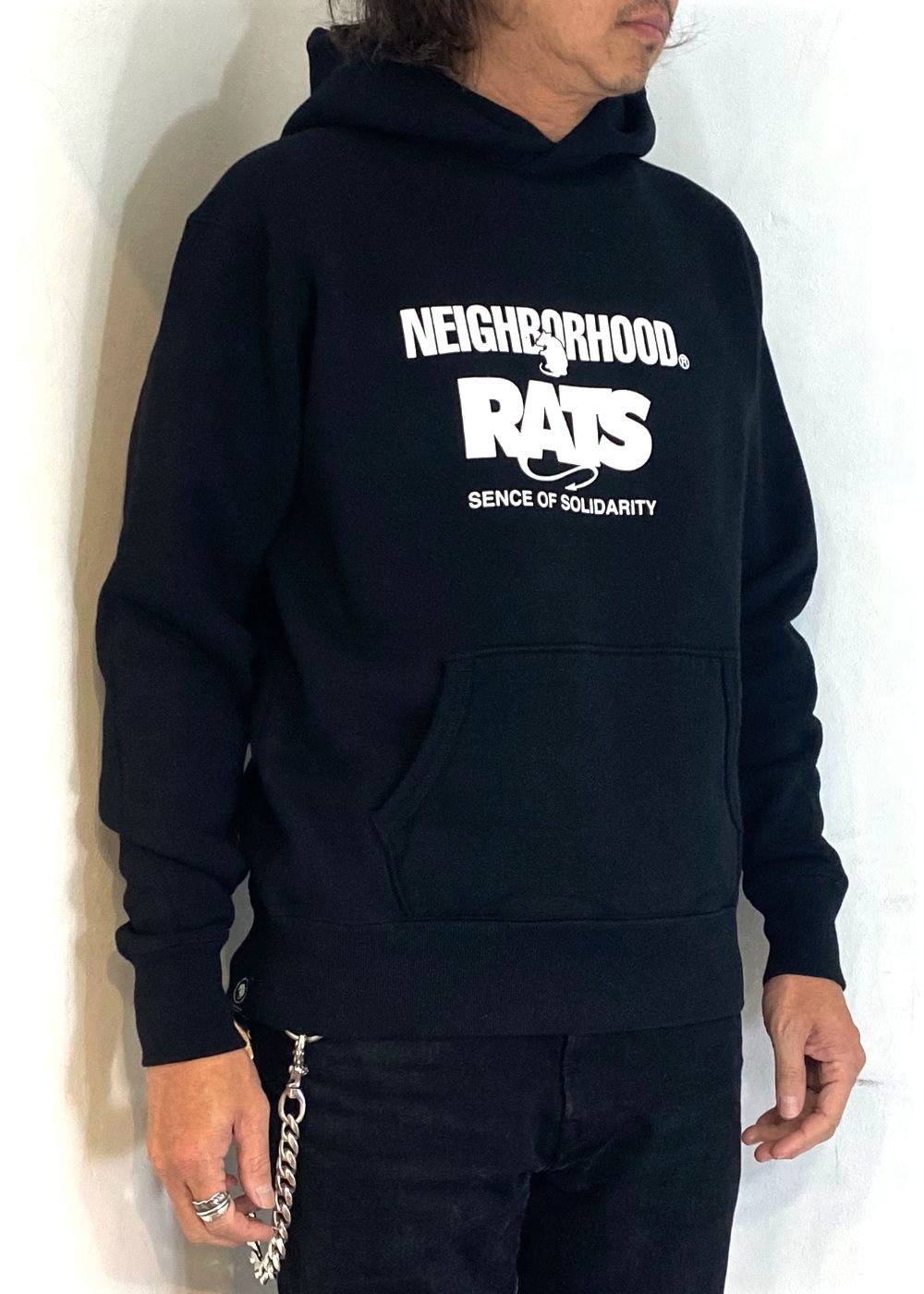 RATS - 20TH RATS x NH HOODED (BLACK) / ラッツ 20周年記念