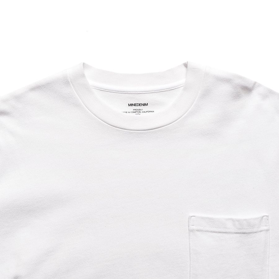 MINEDENIM - 【ラスト1点】Heavy weight Loose Fit L/S T-SH (WHT