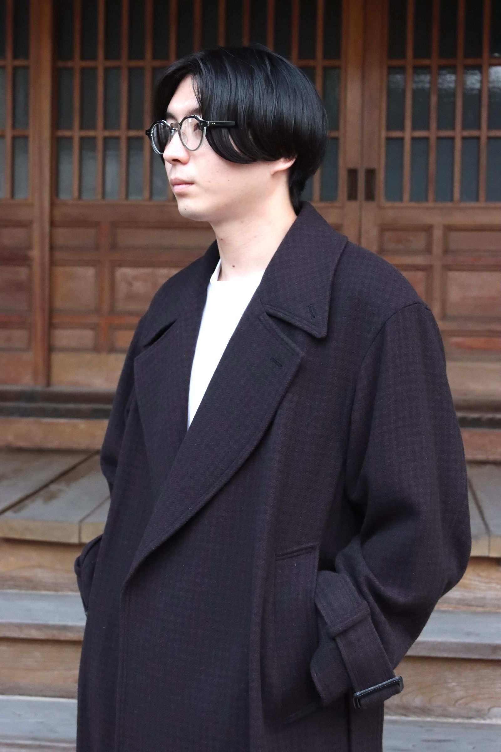 YOKE DOUBLE BREAST OVERCOAT