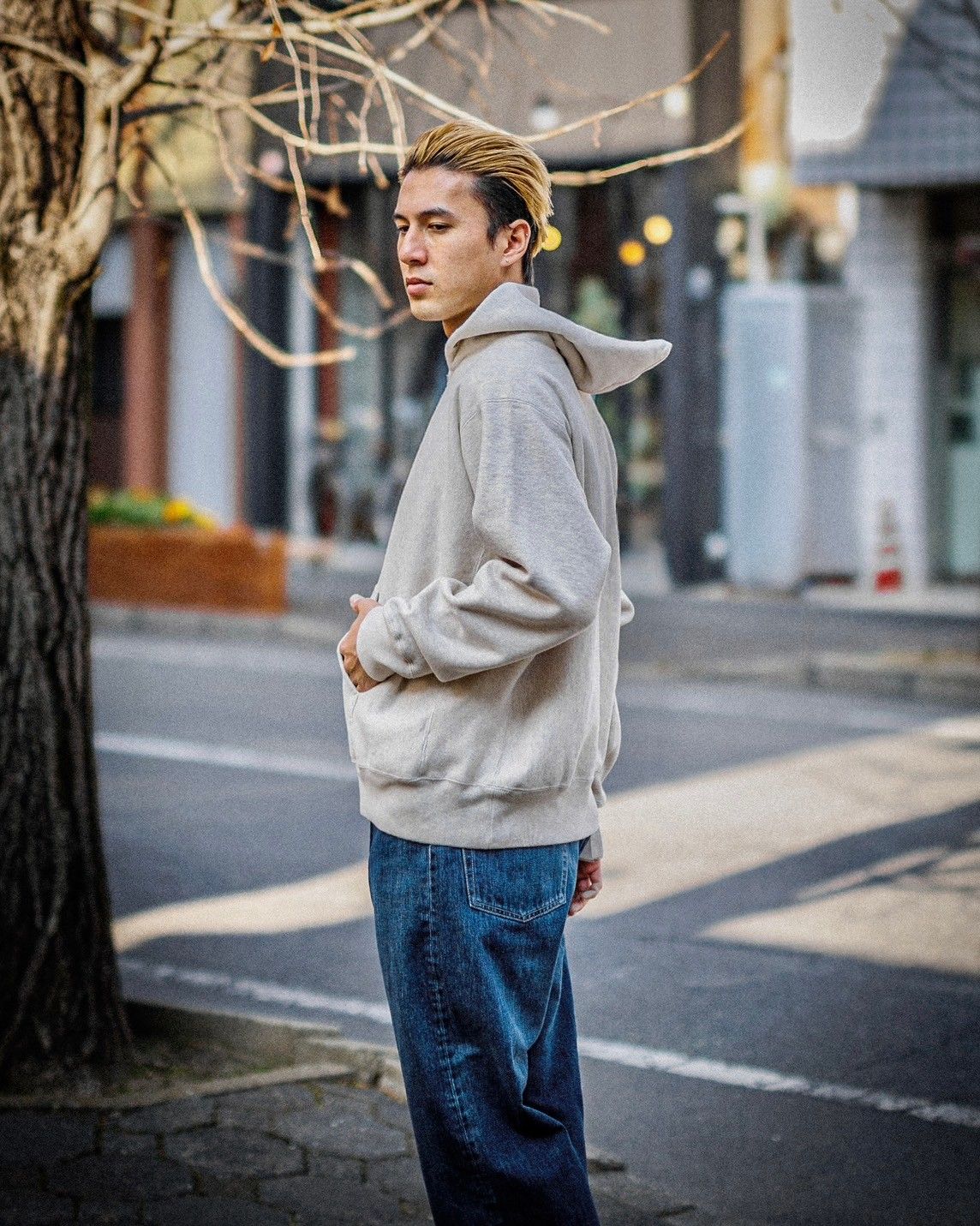 A.PRESSE Vintage Half Zip Sweat Hoodie(OATMEAL) 1月25日(土)新作