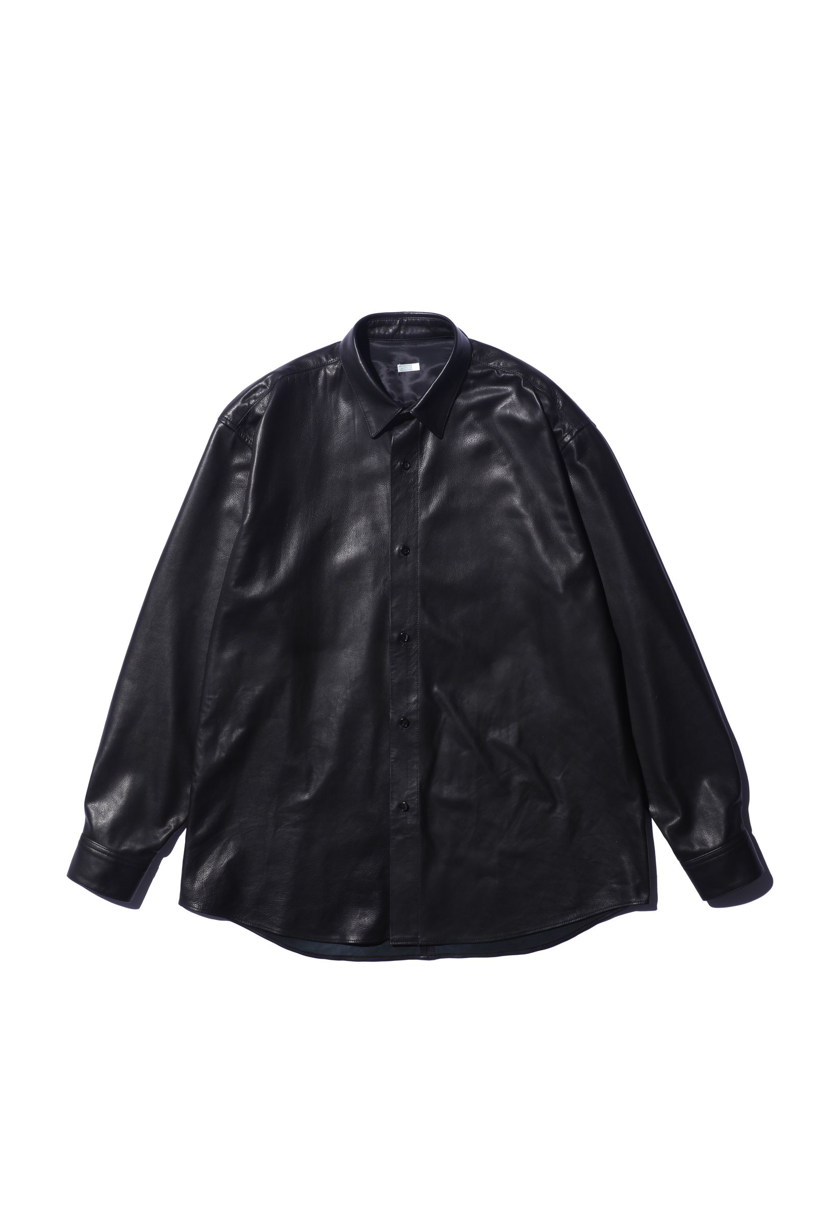 A.PRESSE - アプレッセ 25SS Leather Regular Collar Shirt(25АР-02