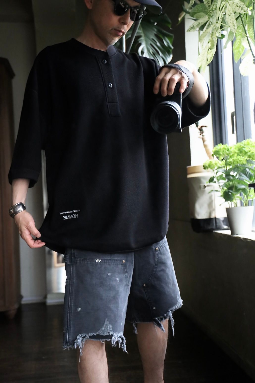 COMME des GARCONS HOMME - コムデギャルソンオム25SS 綿エステル