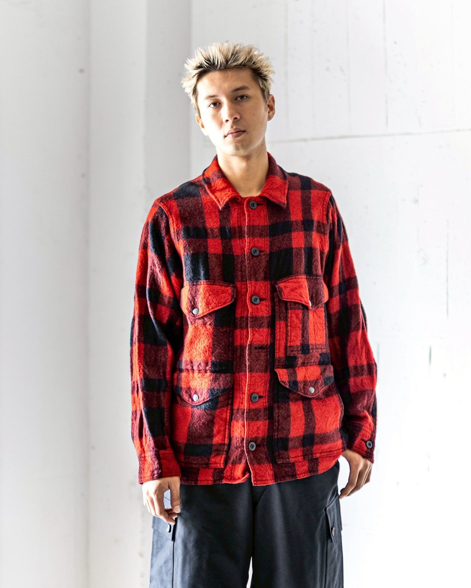 JUNYA WATANABE MAN FILSON Wネームウールチェックジャケット 8月9日