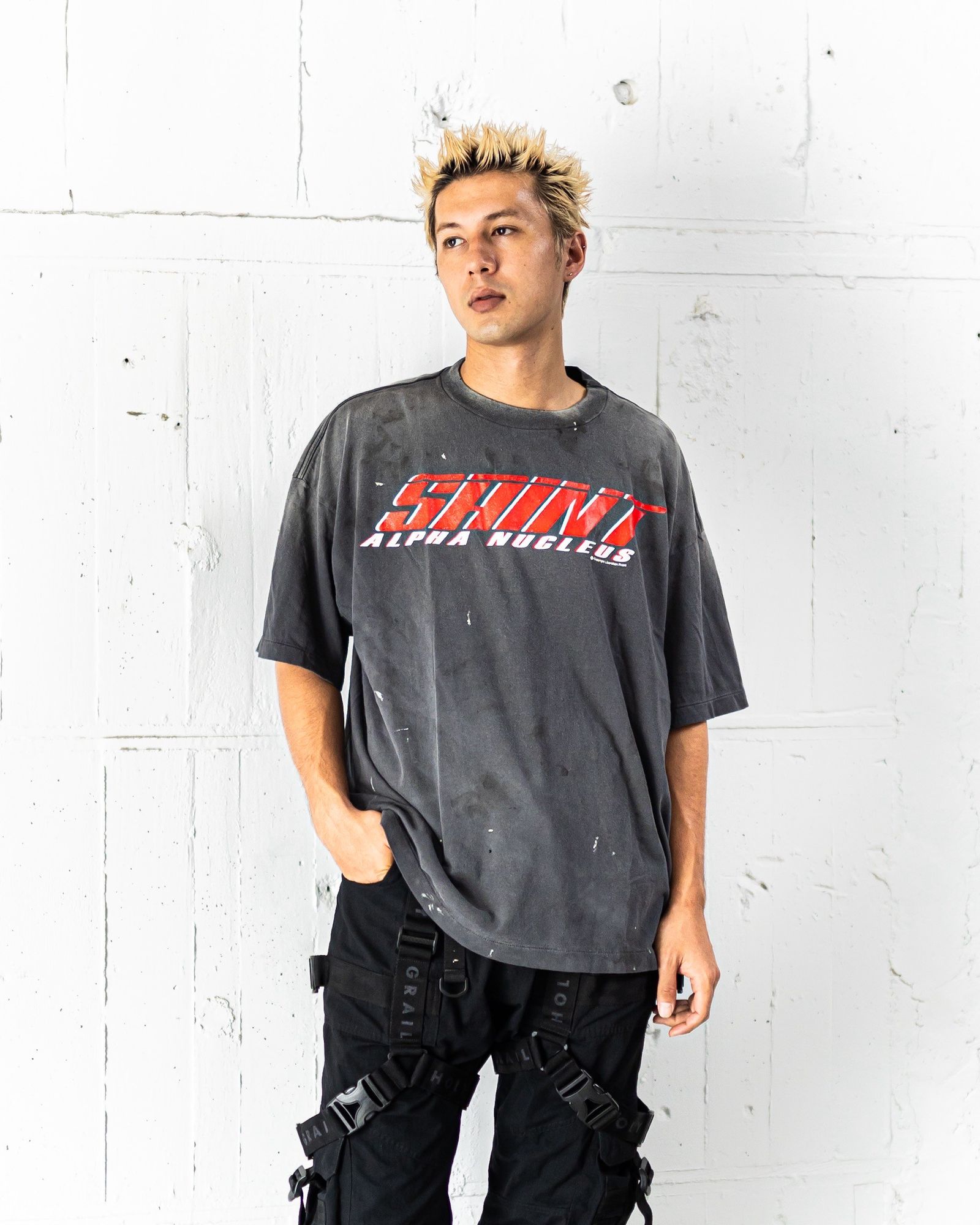 SAINT M×××××× - セントマイケル Tシャツ SAINT SS TEE(SM-HR1-0000