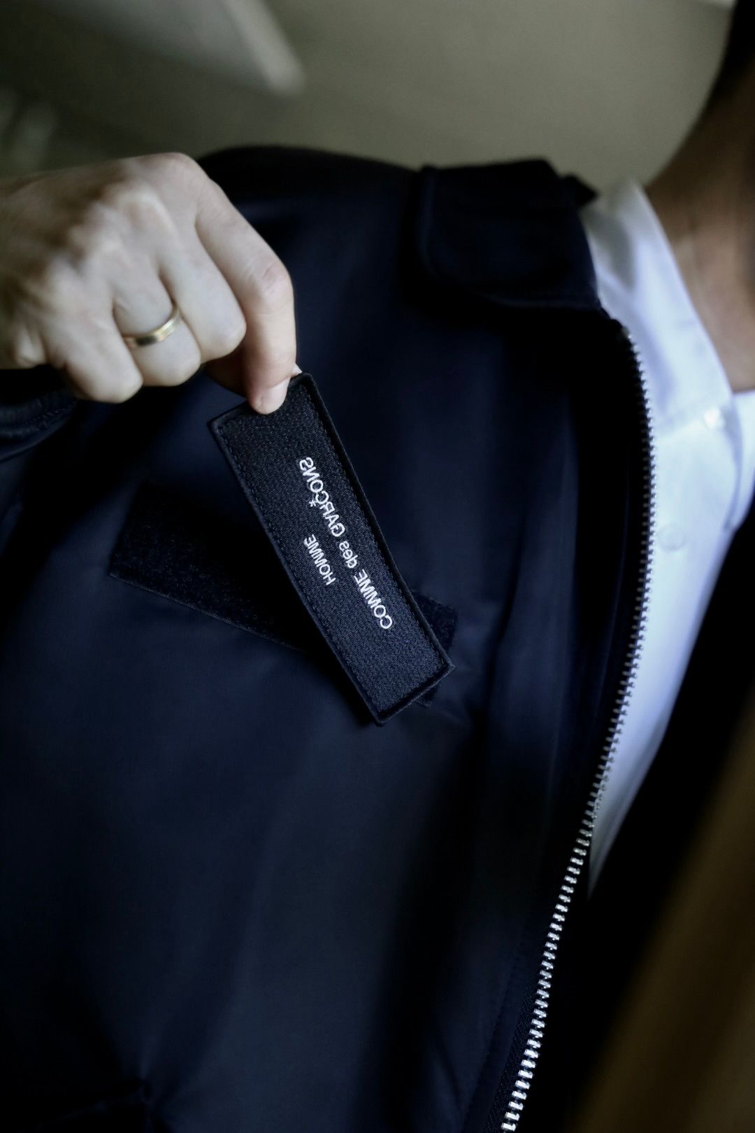 COMME des GARCONS HOMME ナイロンツイルコートスタイル2024.10.05