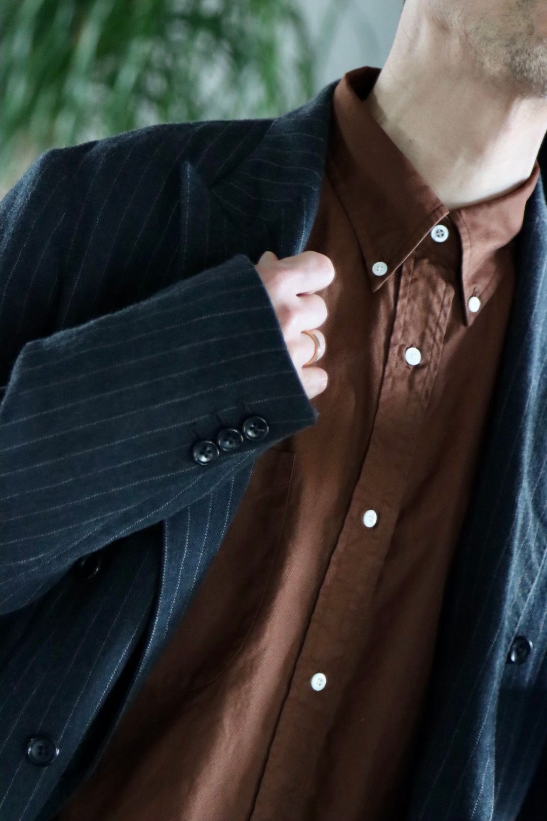 A.PRESSE BD Oxford Shirt(22SAP-02-05H)BROWN style | 2200 | MARK