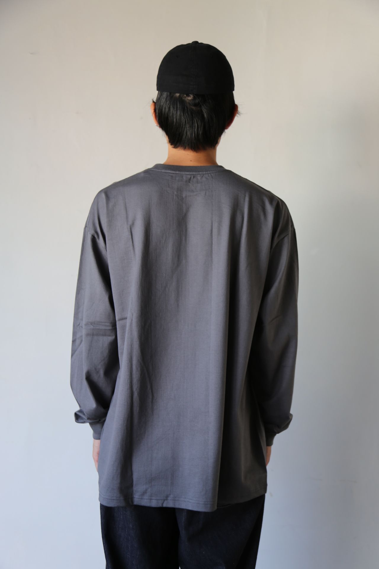 Graphpaper L/S Oversized Tee GRAY Style.2020.8.28. | 1190 | MARK